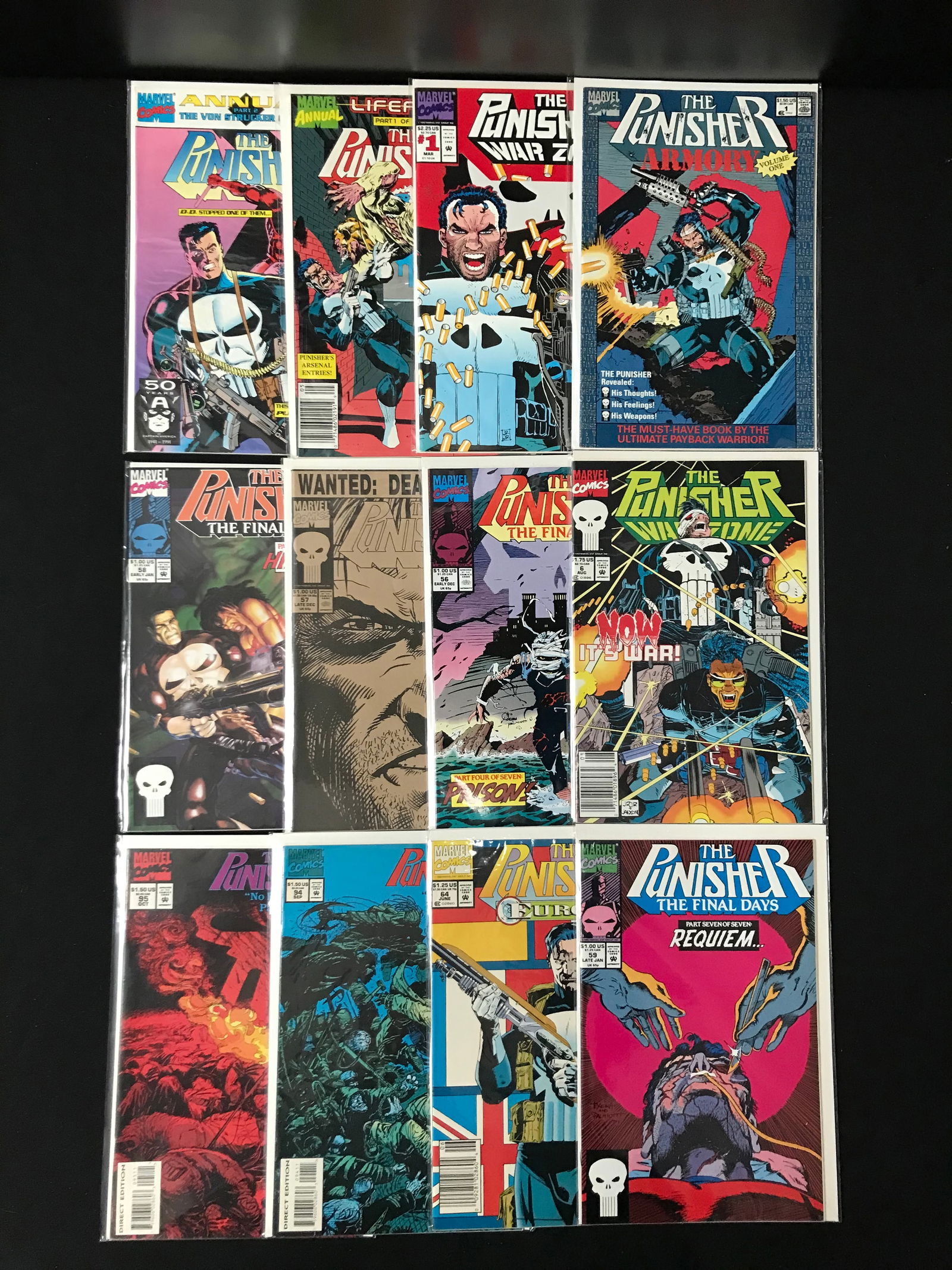 LOT OF 12 PUNISHER COMICS (MARVEL COMICS) (1 of 1)