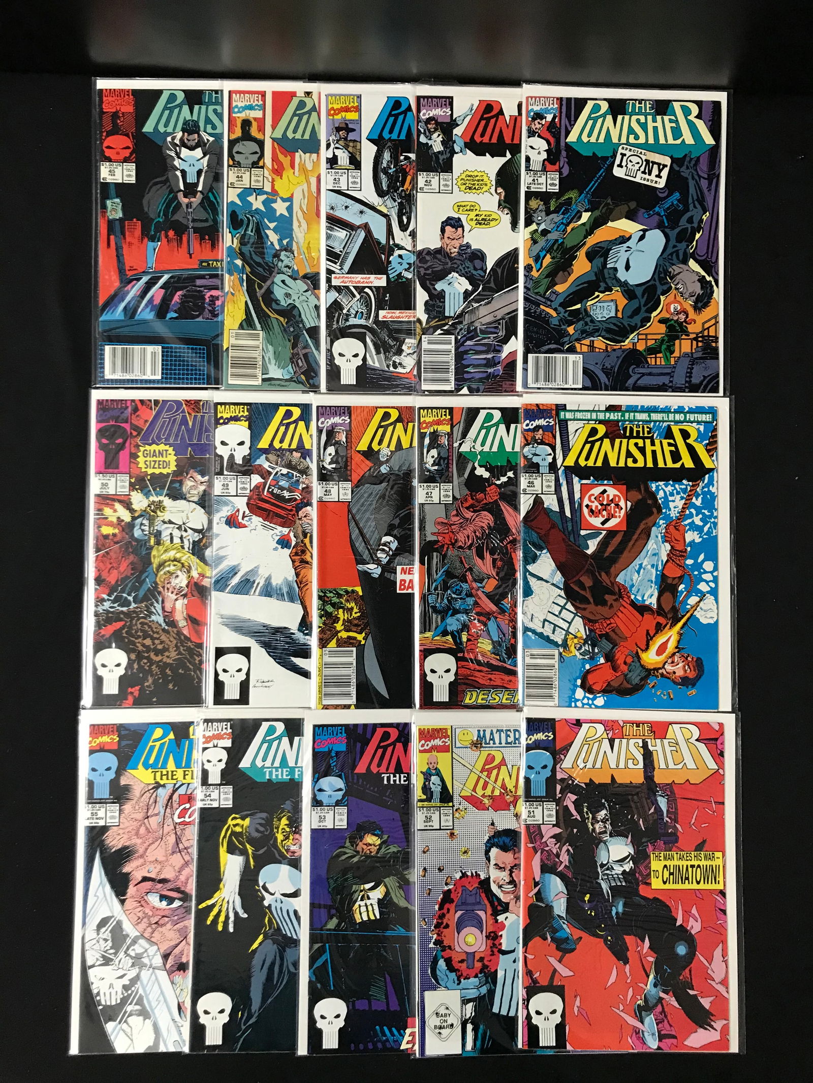 LARGE LOT OF 15 PUNISHER COMICS (MARVEL COMICS) (1 of 1)