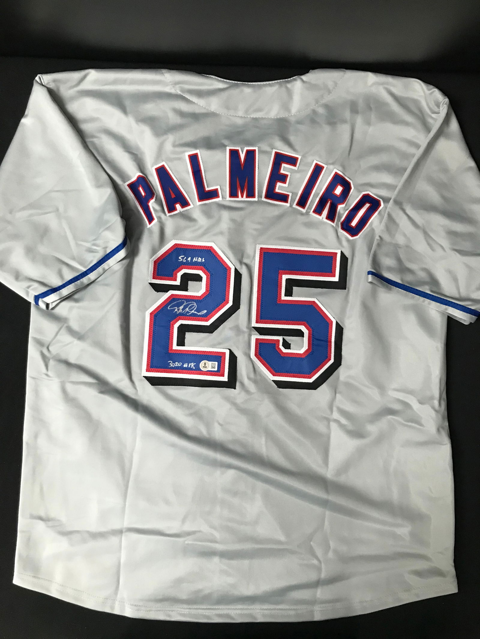 RAFAEL PALMIERO SIGNED TEXAS RANGERS JERSEY (BECKETT COA) (1 of 3)