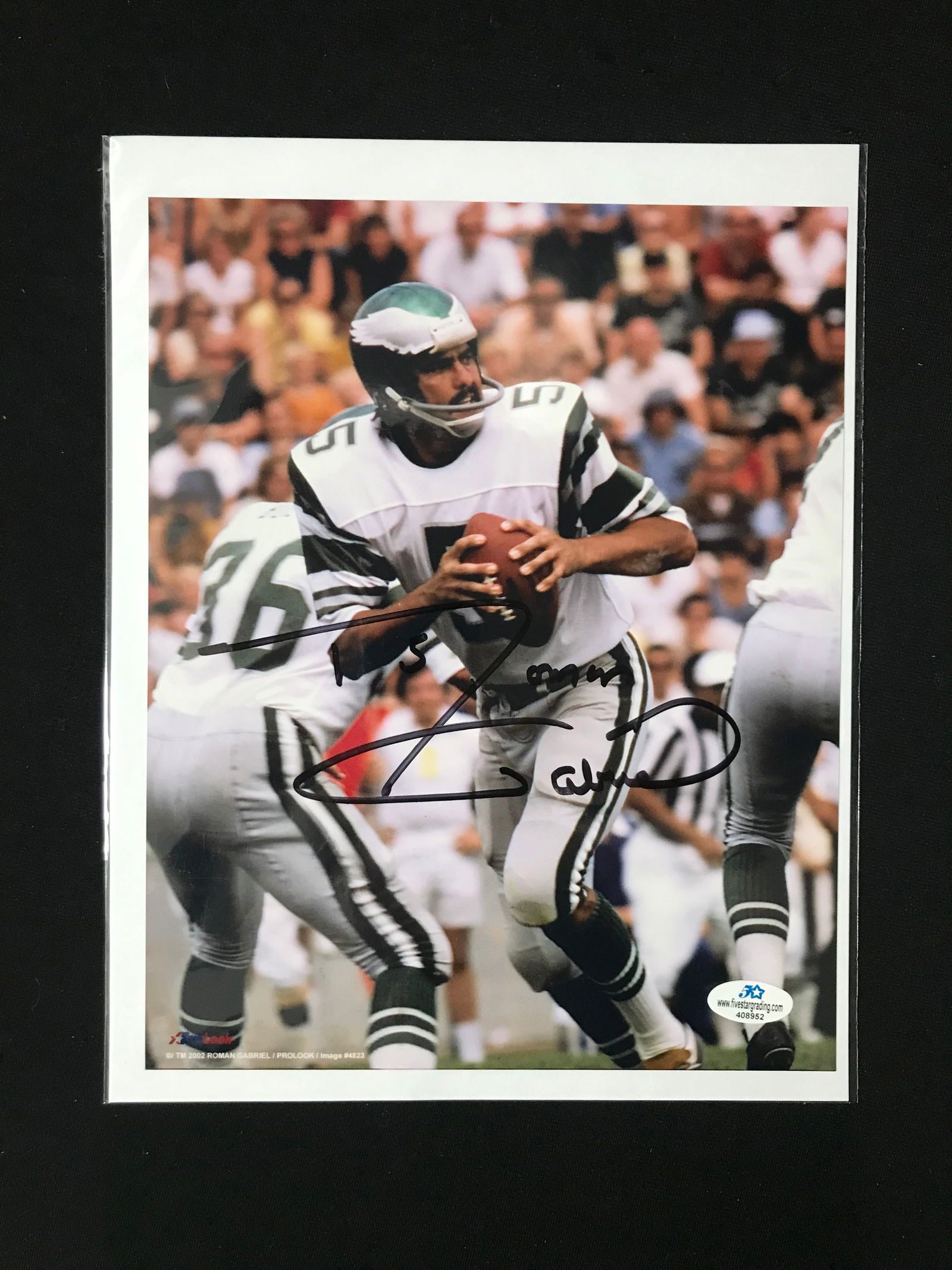 ROMAN GABRIEL SIGNED 8X10 PHOTO FIVE STAR COA (1 of 2)