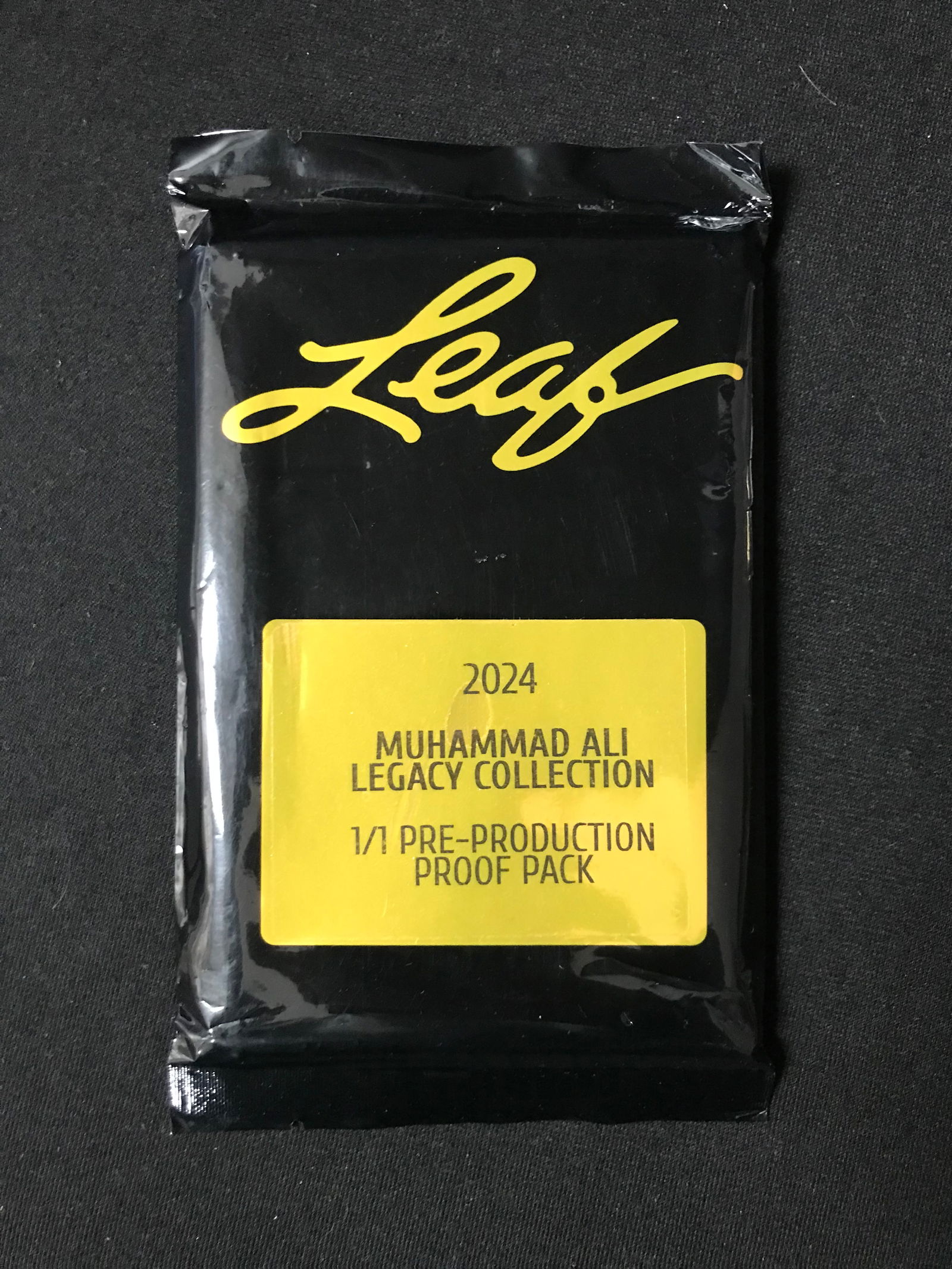 SEALED LEAF 2024 MUHAMMAD ALI LEGACY COLLECTION - 1/1 PRE-PRODUCTION PROOF PACK (1 of 1)