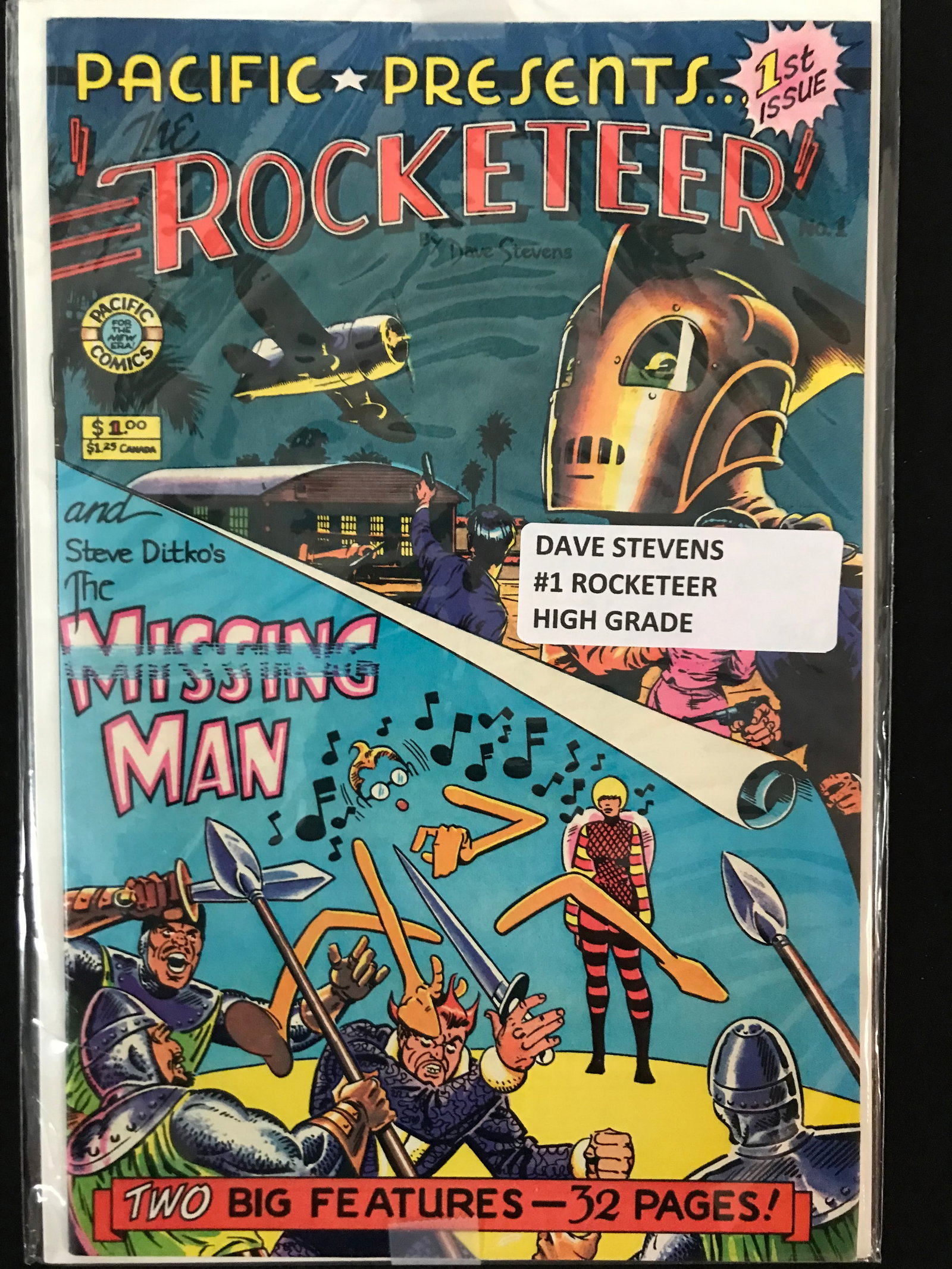 PACIFIC COMICS NO.1 THE ROCKETEER: Prices are in Canadian dollars