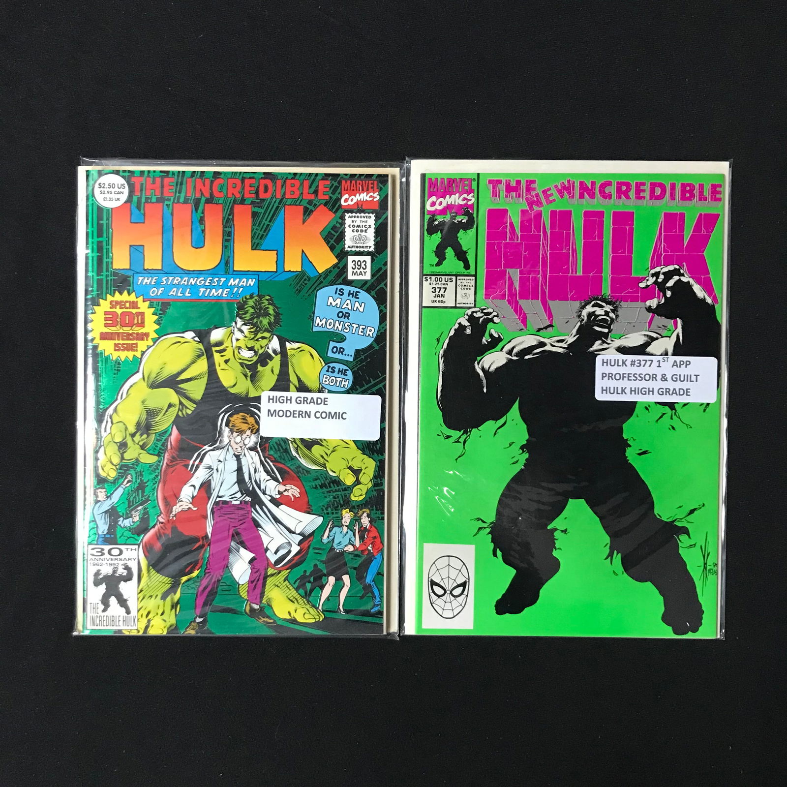 LOT OF 2 THE INCREDIBLE HULK COMICS (MARVEL COMICS) (1 of 1)
