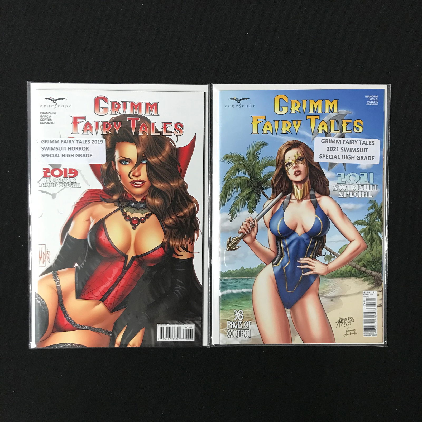 LOT OF 2 GRIMM FAIRY TALES COMICS ZENESCOPE COMICS (1 of 1)