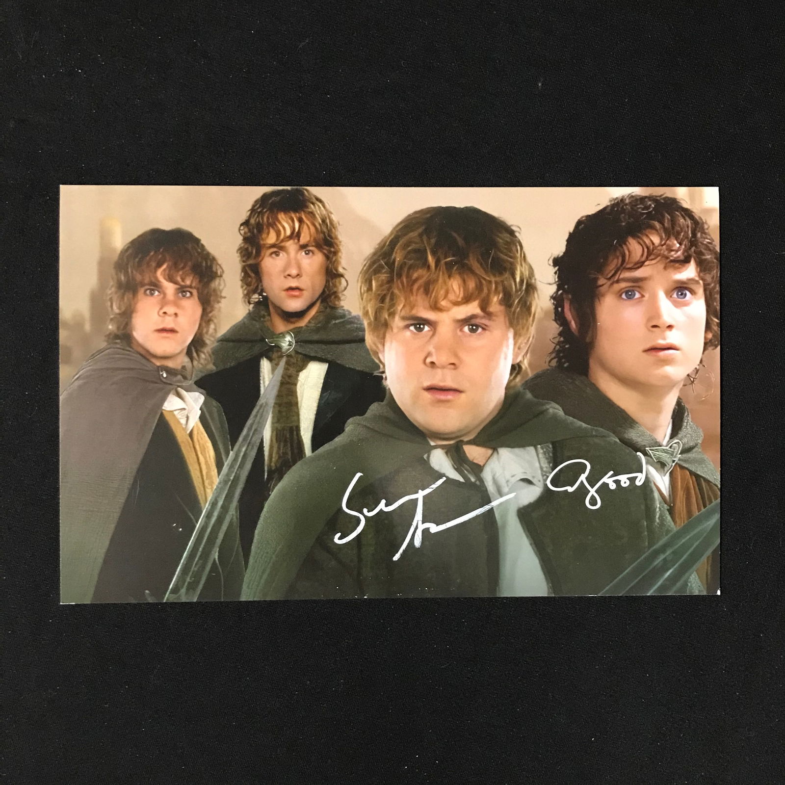 ELIJAH WOOD AND SEAN ASTIN SIGNED LOTR 8X10 PHOTO (WWOC COA) (1 of 2)