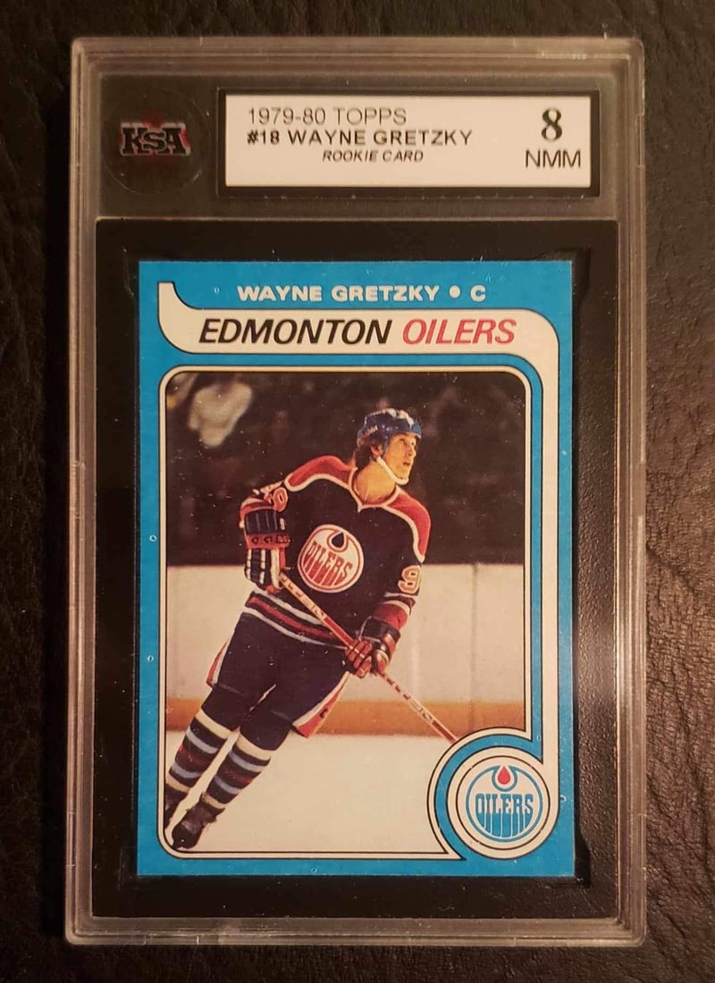 1979-80 WAYNE GRETZY TOPPS ROOKIE CARD (KSA GRADED 8): Prices are in Canadian dollars