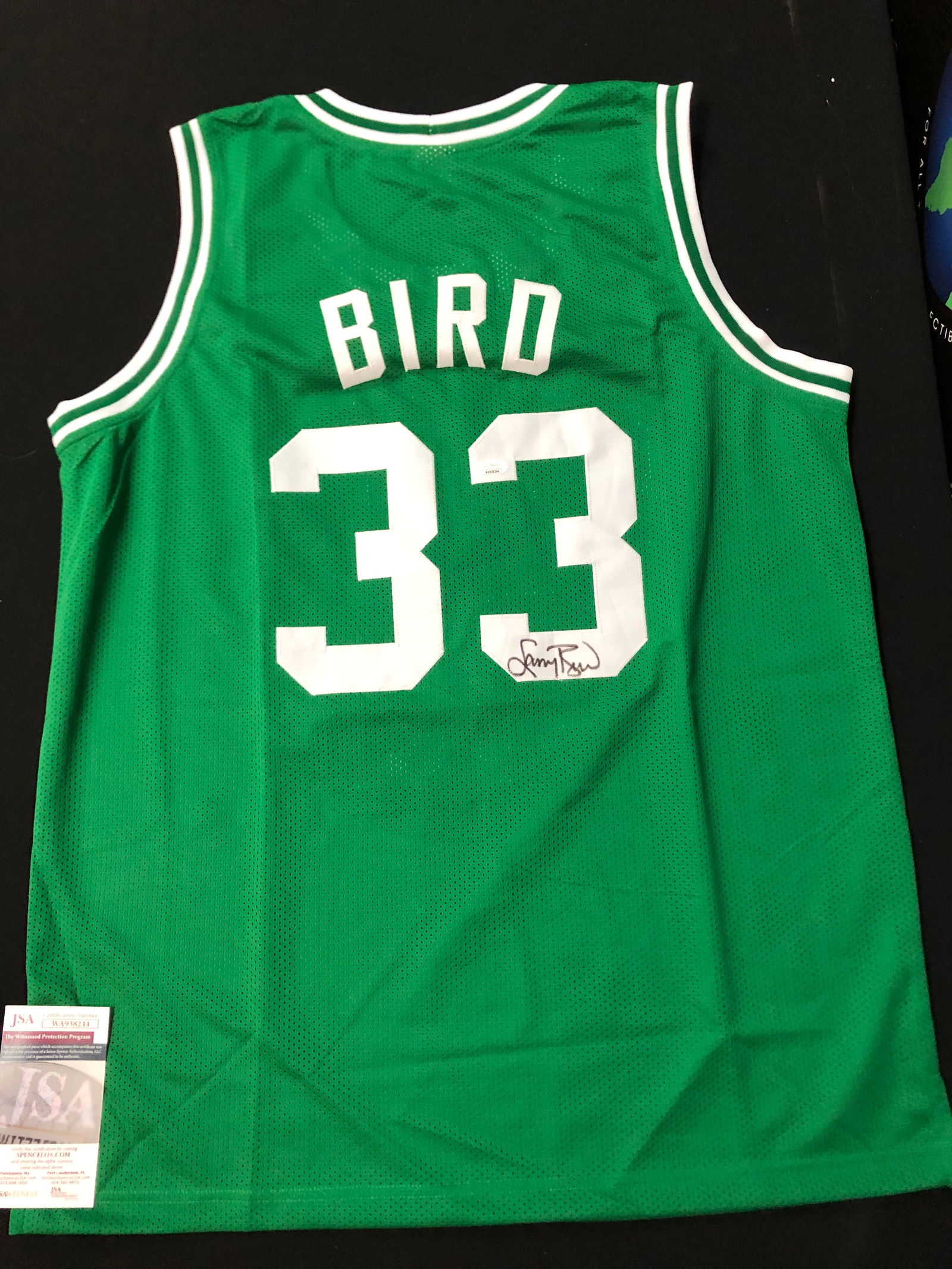 ALARRY BIRD SIGNED BOSTON CELTICS JERSEY JSA COA (1 of 3)