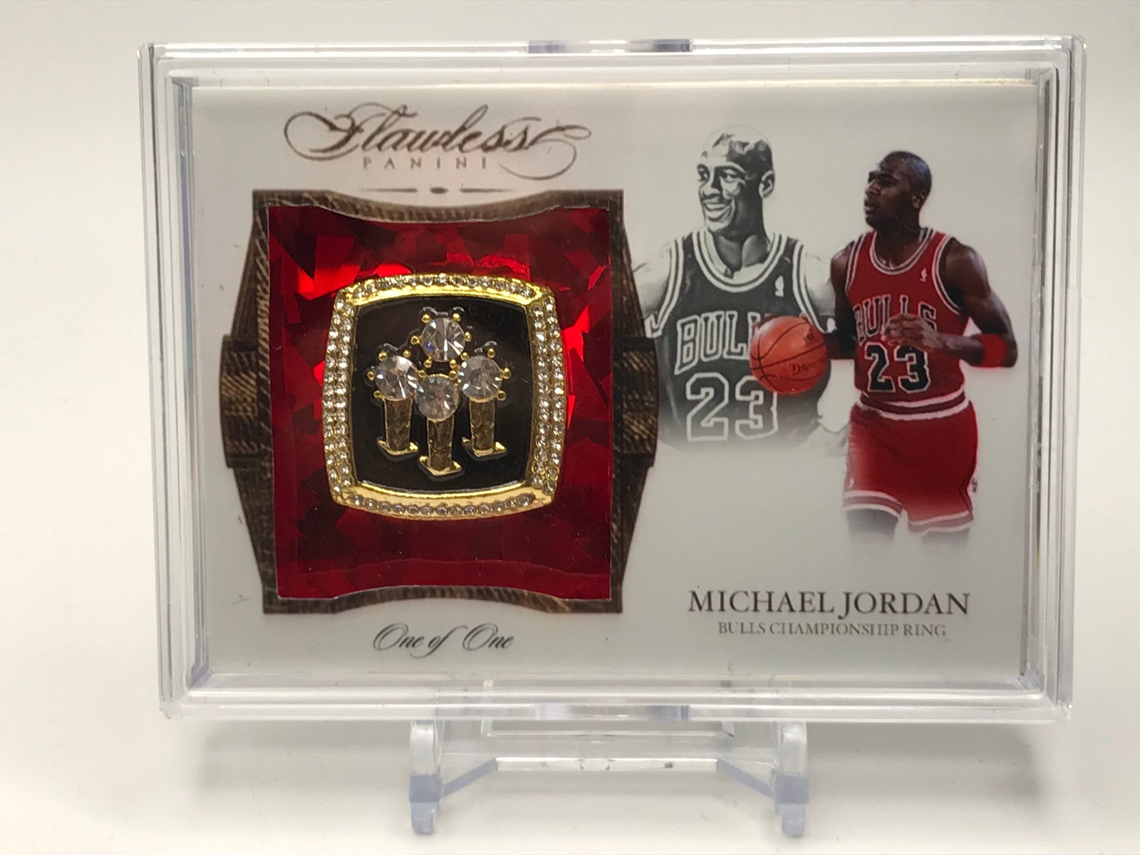 MICHAEL JORDAN 1 OF 1 CUSTOM CHAMPIONSHIP RING CARD: Prices are in Canadian dollars
