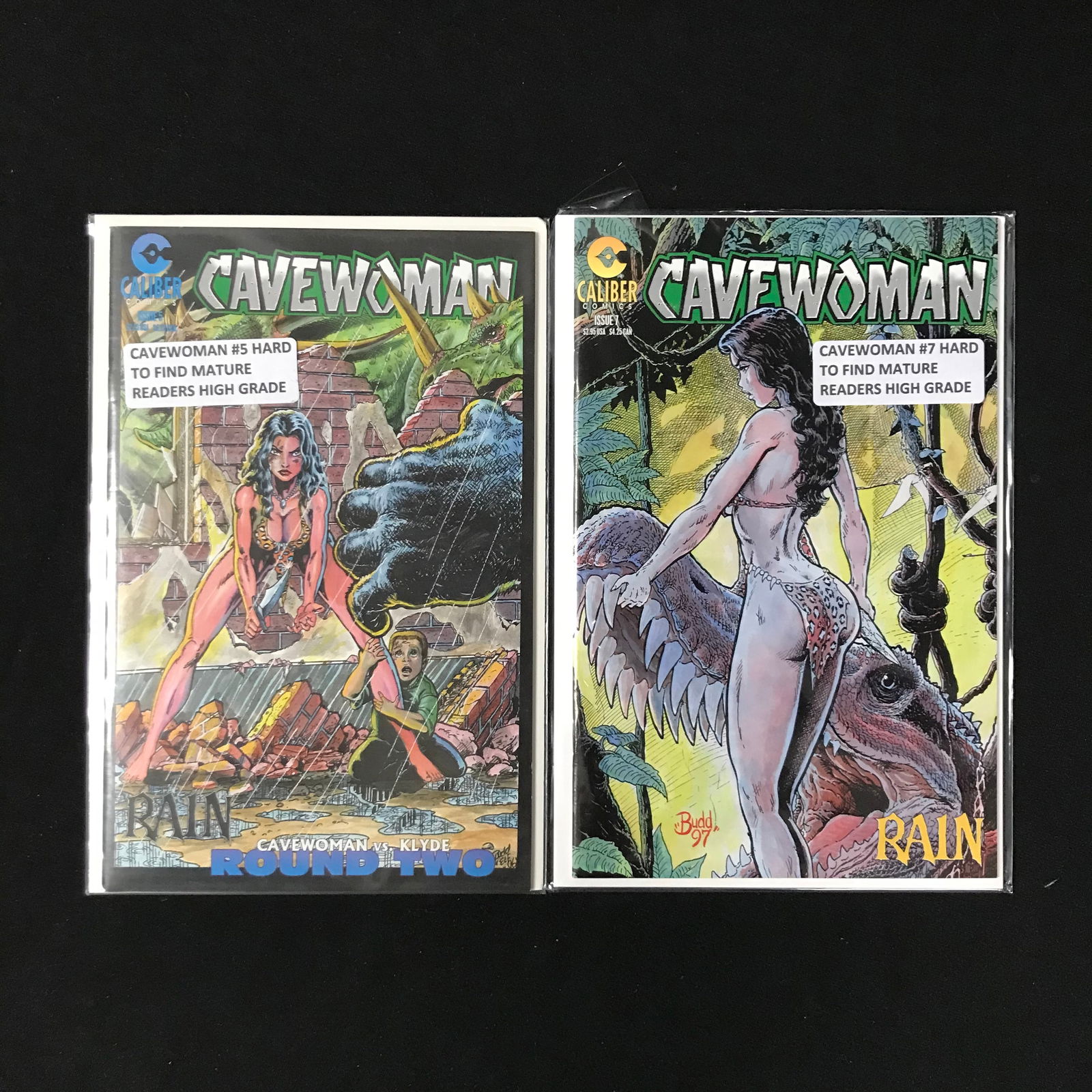LOT OF 2 CAVE WOMAN COMICS (CALIBUR COMICS) (1 of 1)