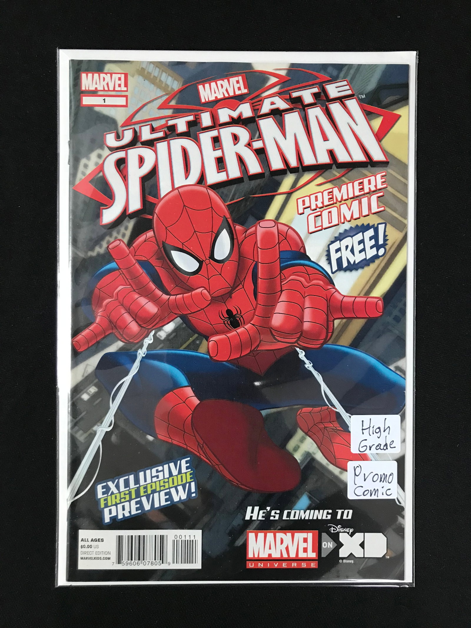 MARVEL COMICS NO.1 UPTIMATE SPIDERMAN FREE PREMIER COMIC (PROMO) (1 of 1)