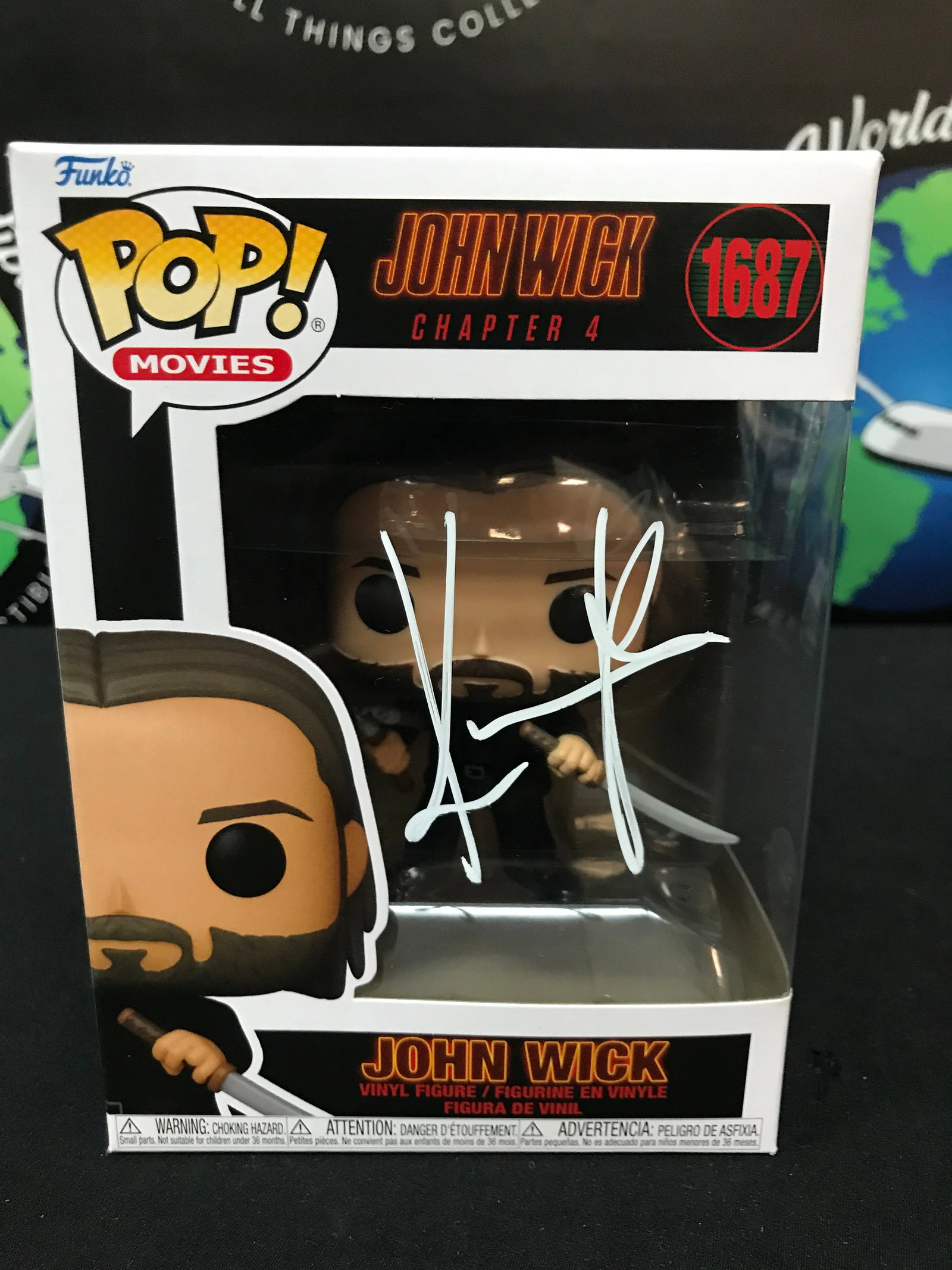 KEANU REEVES SIGNED `JOHN WICK` FUNKO POP KB COA (1 of 2)