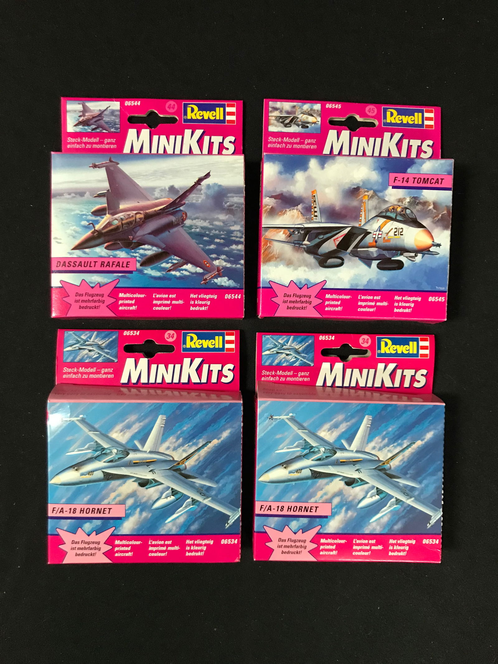 LOT OF 4 REVELL MINI-KIT PLANE KITS: Prices are in Canadian dollars