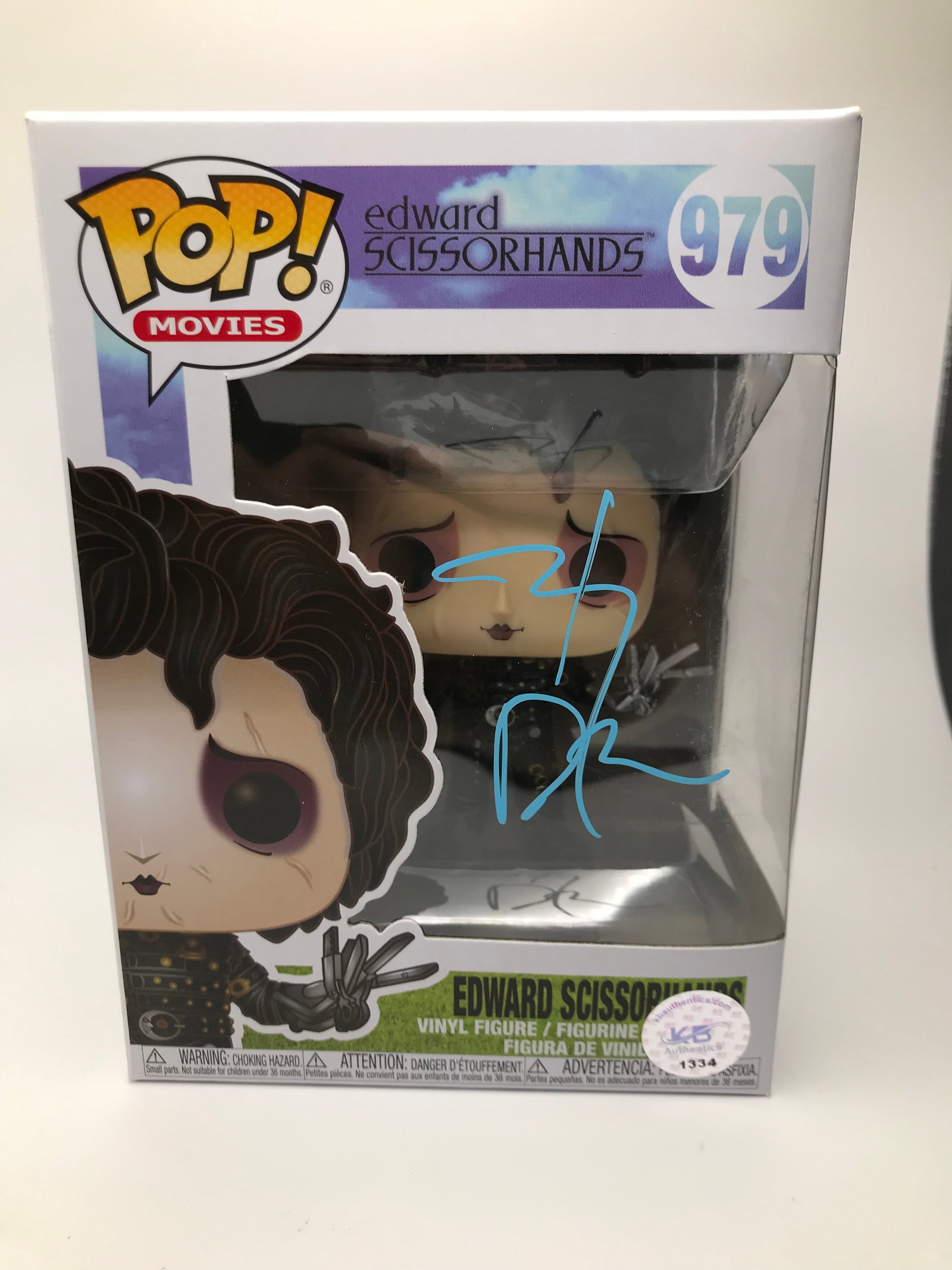JOHNNY DEPP SIGNED EDWARD SCISSORHANDS FUNKO POP FB COA: Prices are in Canadian dollars