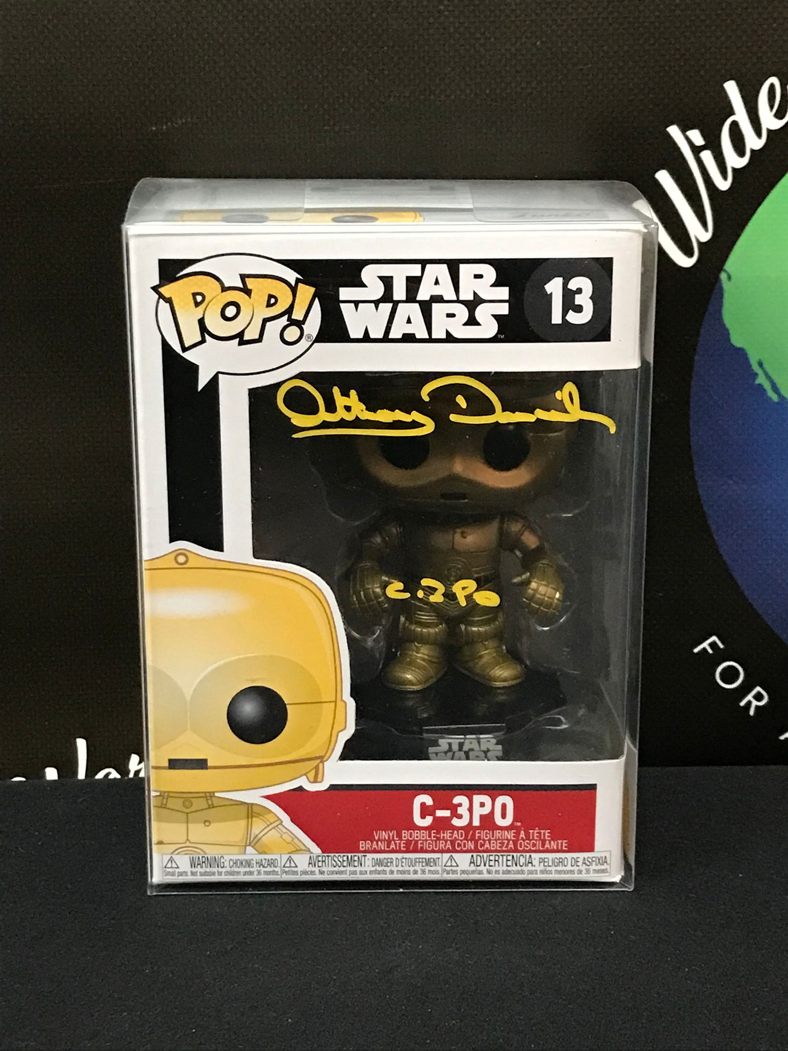 ANTHONY DANIELS SIGNED "C-3PO" FUNKO POP! (FROZEN POND COA) (1 of 2)