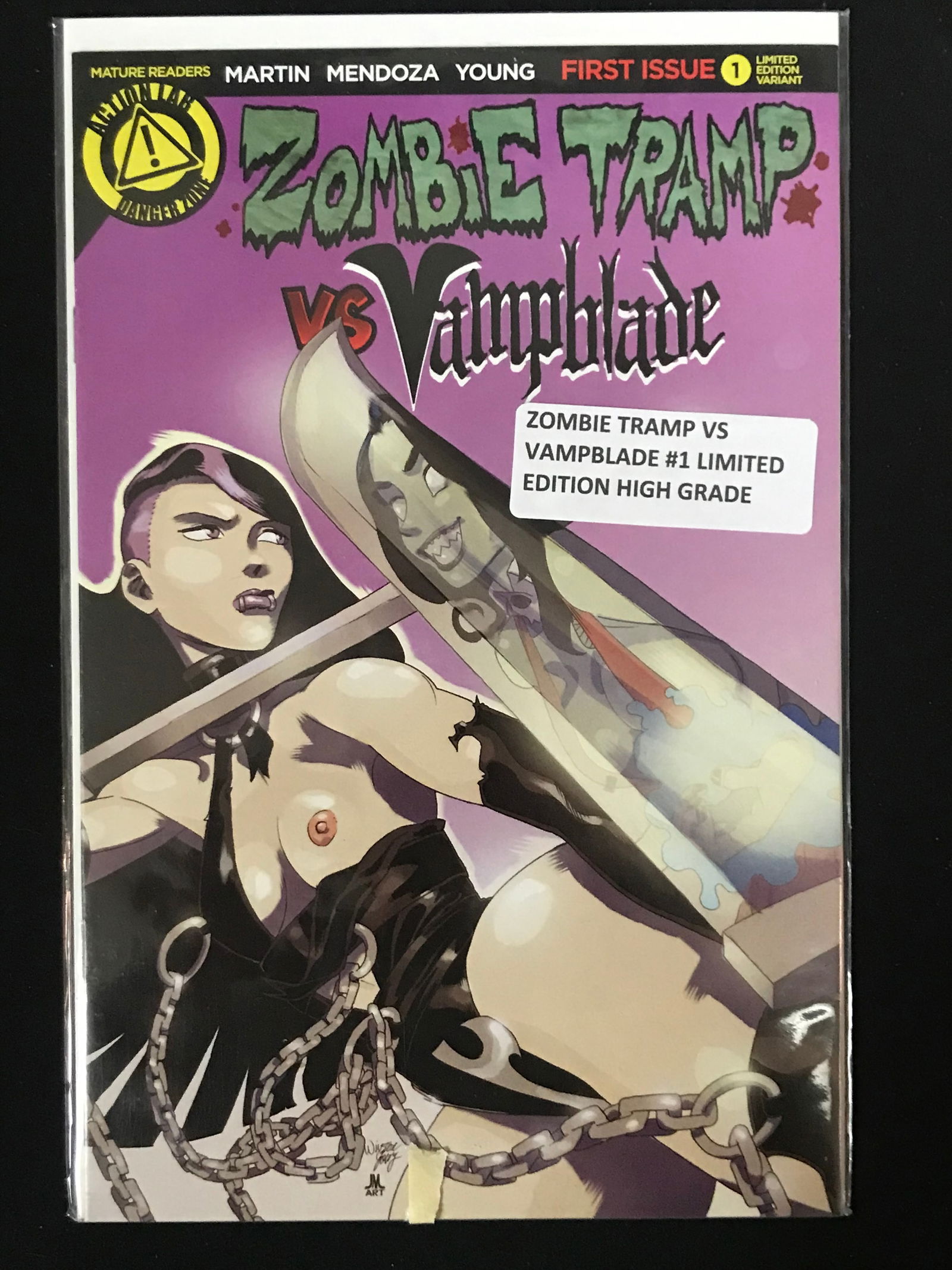 ZOMBIE TRAMP VS VAMPBLADE #1 LIMITED EDITION HIGH GRADE - ACTION LAB COMICS (1 of 1)