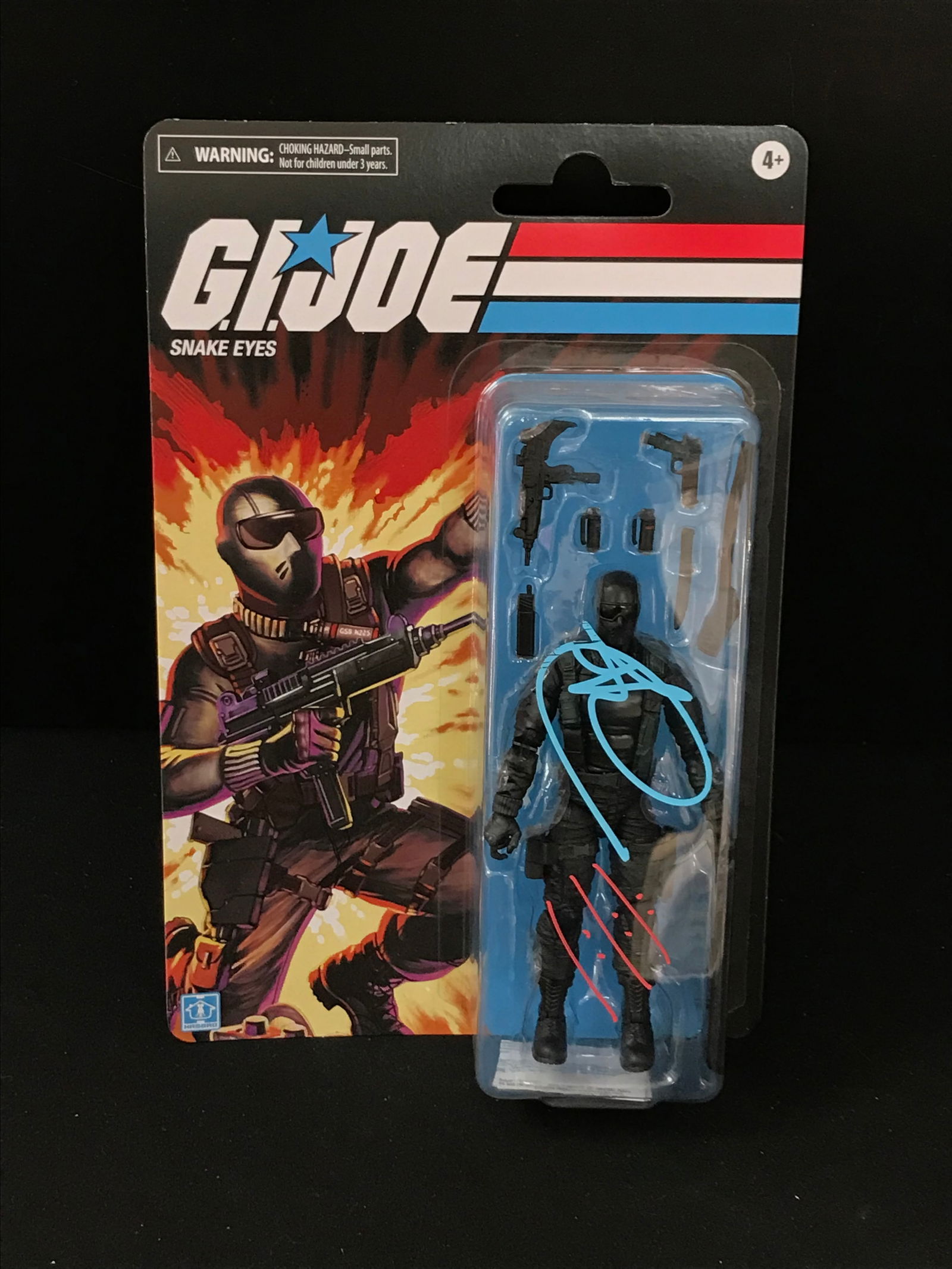 RAY PARK SIGNED G.I. JOE "SNAK EYES" ACTION FIGURE (WWOC COA) (1 of 2)