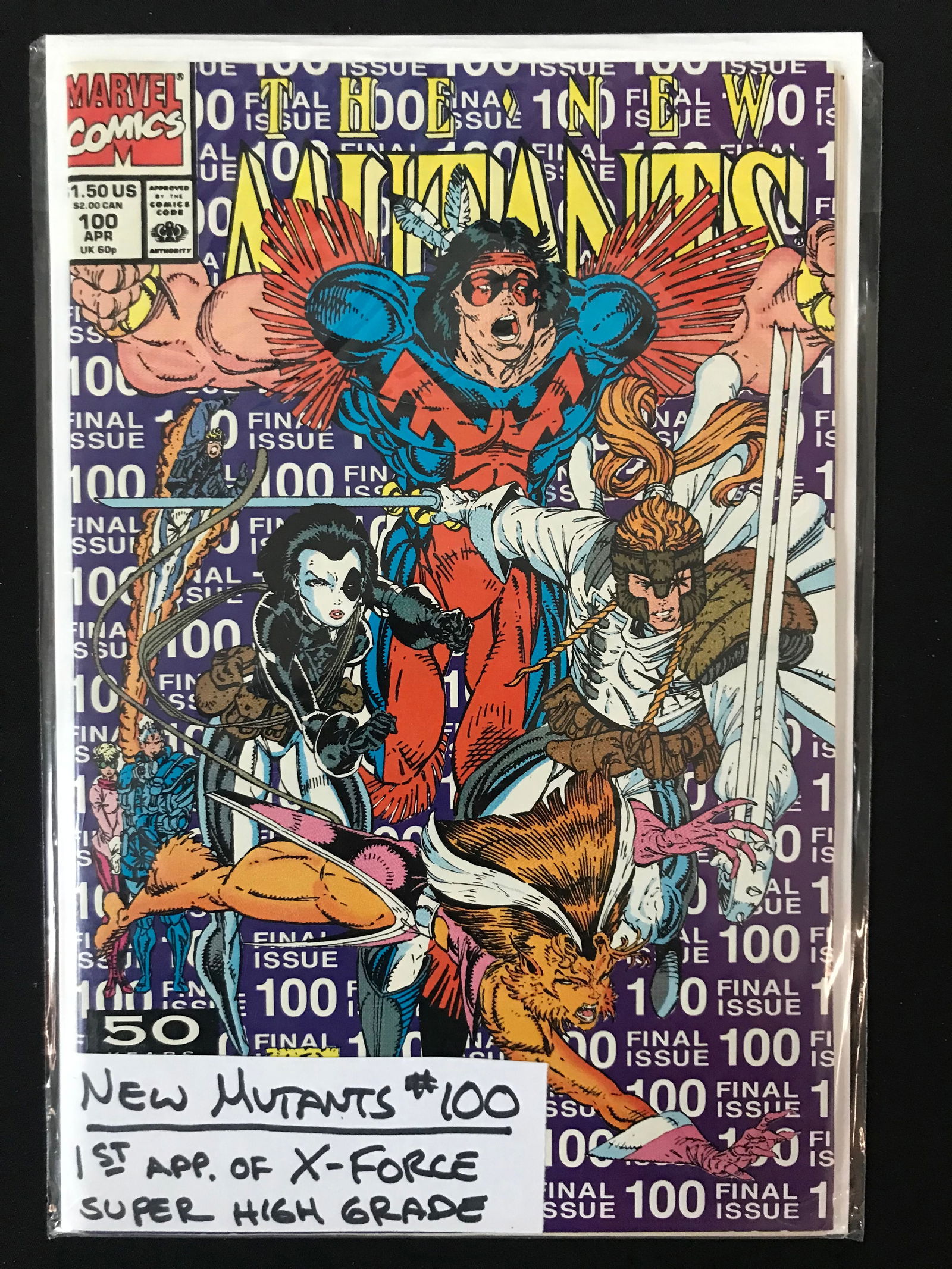 THE NEW MUTANTS #100 1ST APPEARANCE OF X-FORCE SUPER HIGH GRADE (MARVEL COMICS) (1 of 1)