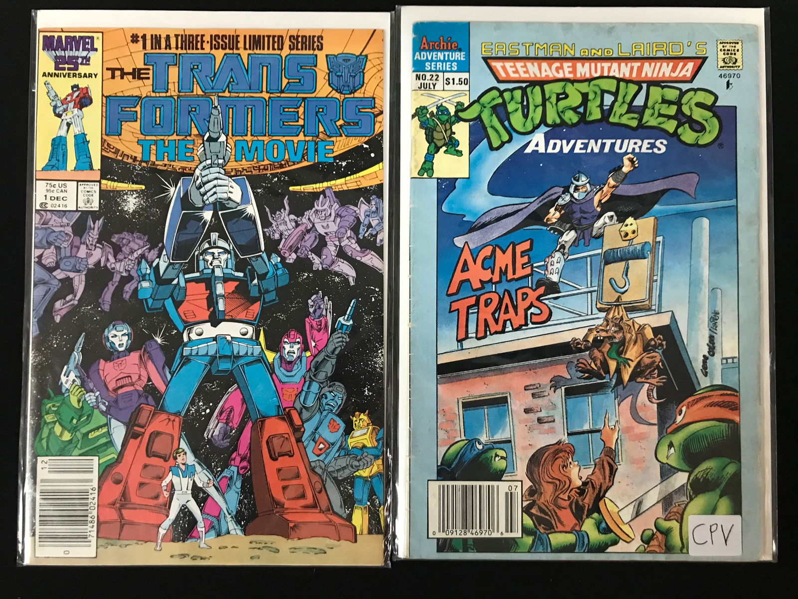 TRANSFORMERS NO.1 AND TMNT NO.1 COMIC BOOK LOT (1 of 1)