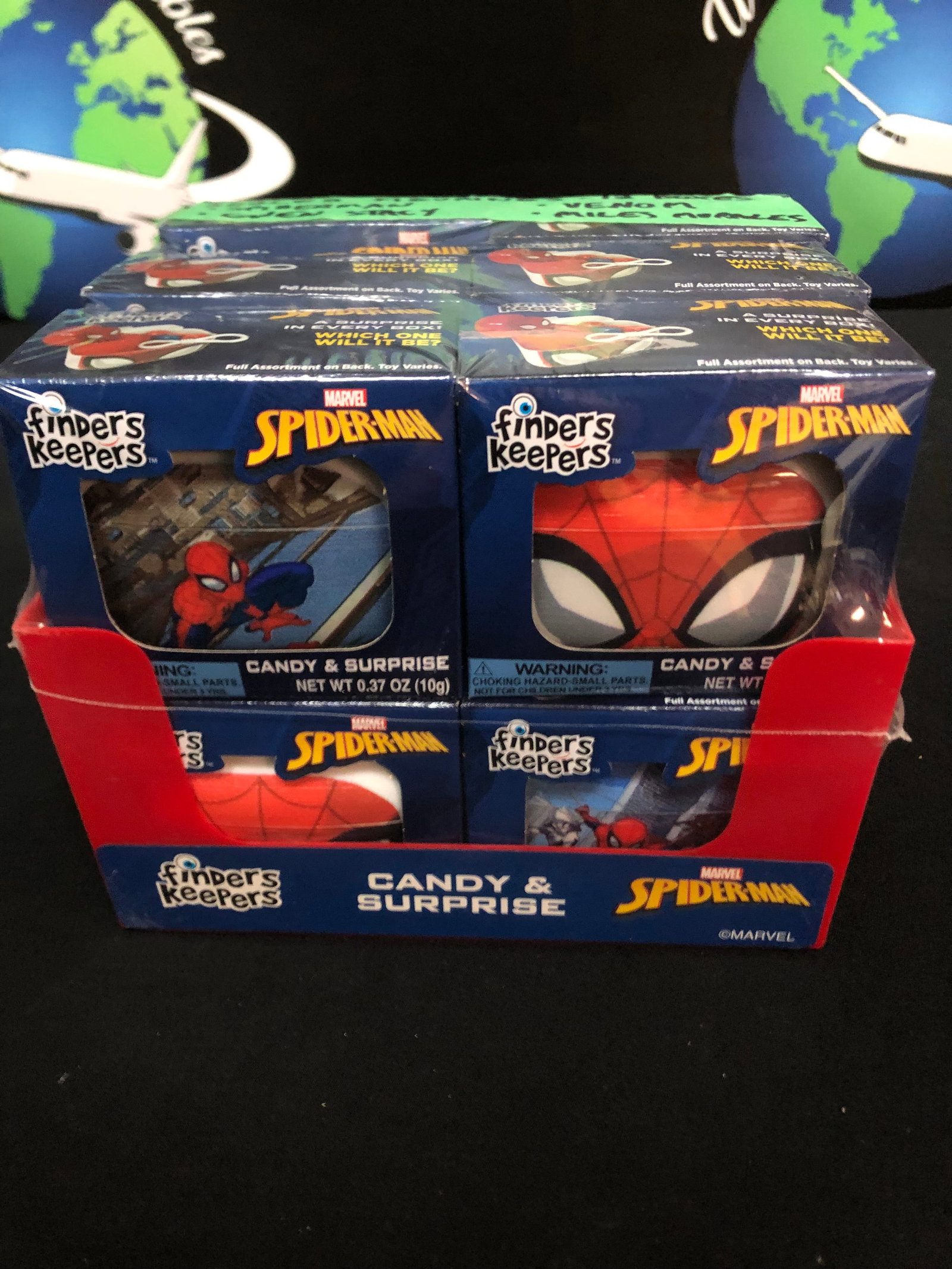 LOT OF 12 SEALED BOXED FIGURINES - SPIDER-MAN, GWEN STACY, VENOM, MILES MORALES: Prices are in Canadian dollars