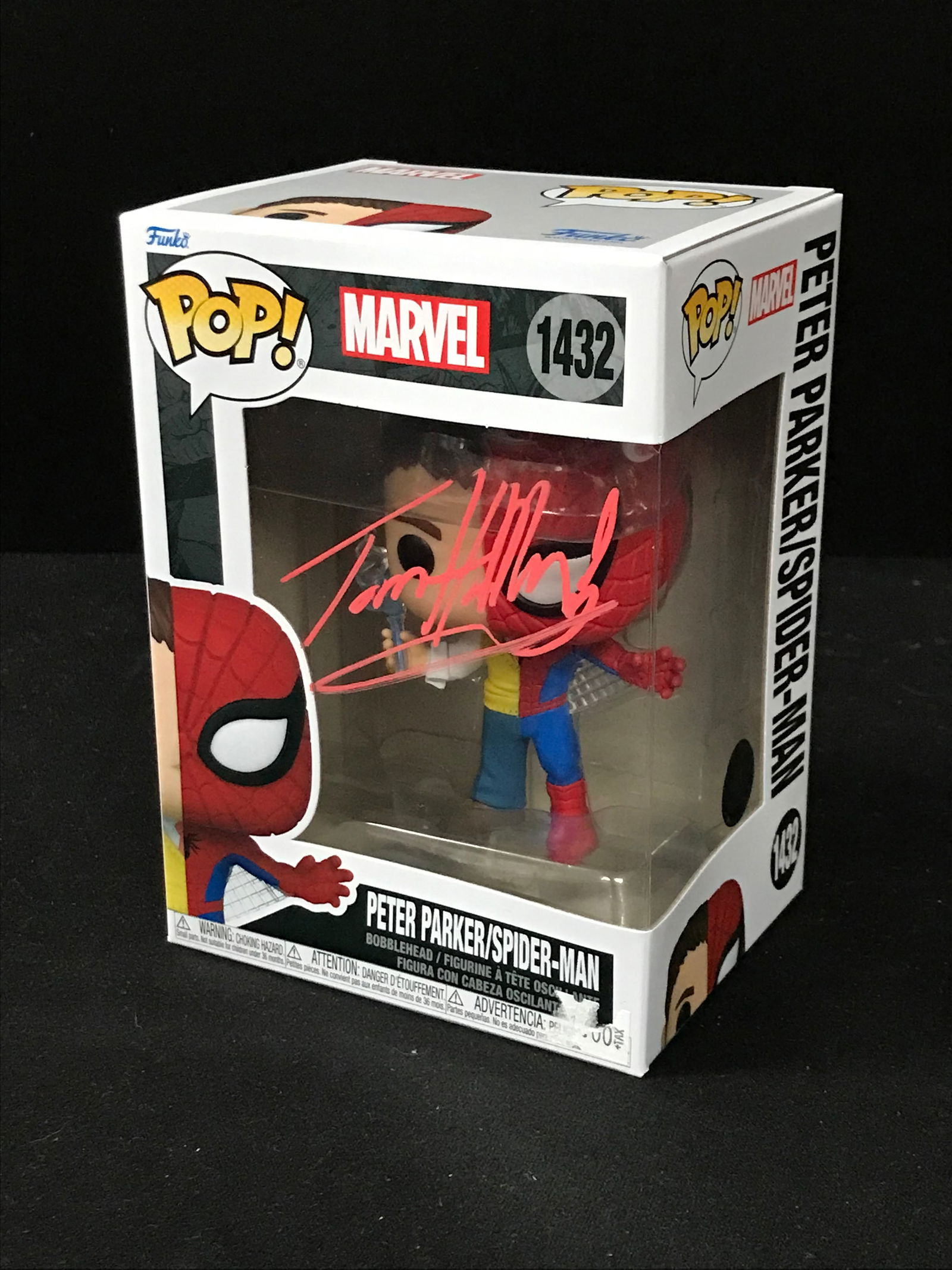TOM HOLLAND SIGNED "PETER PARKER" SPIDERMAN FUNKO POP! (KB AUTHENTICS COA) (1 of 1)