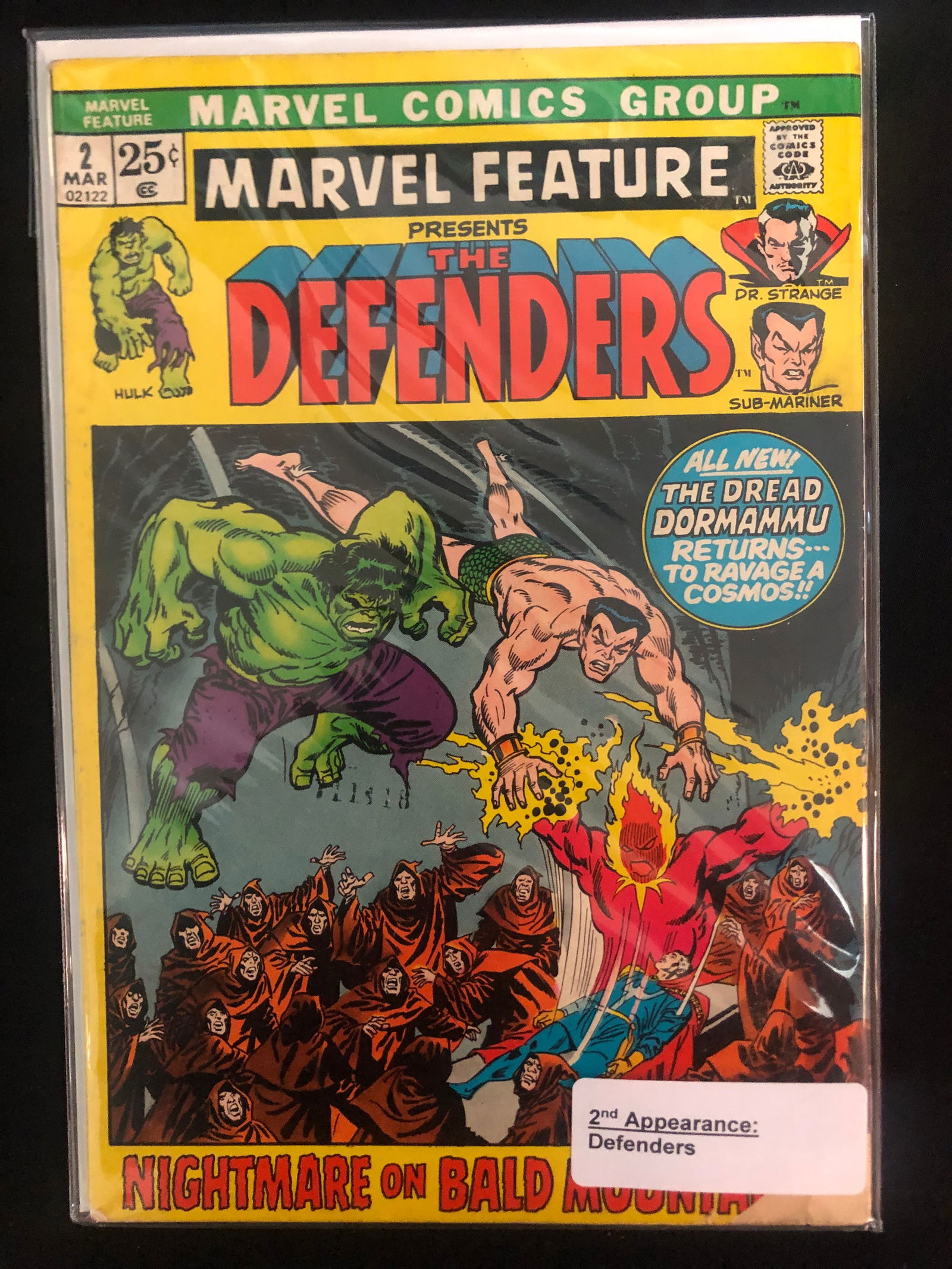 MARVEL COMICS NO.2 THE DEFENDERS (1 of 1)