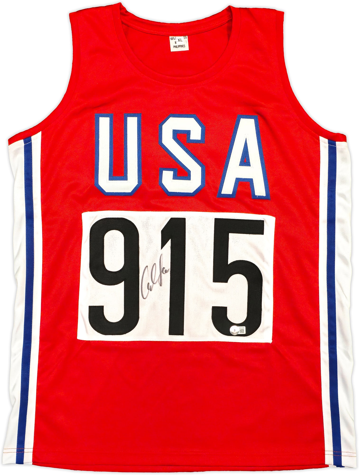 CARL LEWIS SIGNED USA JERSEY BECKETT COA (1 of 3)