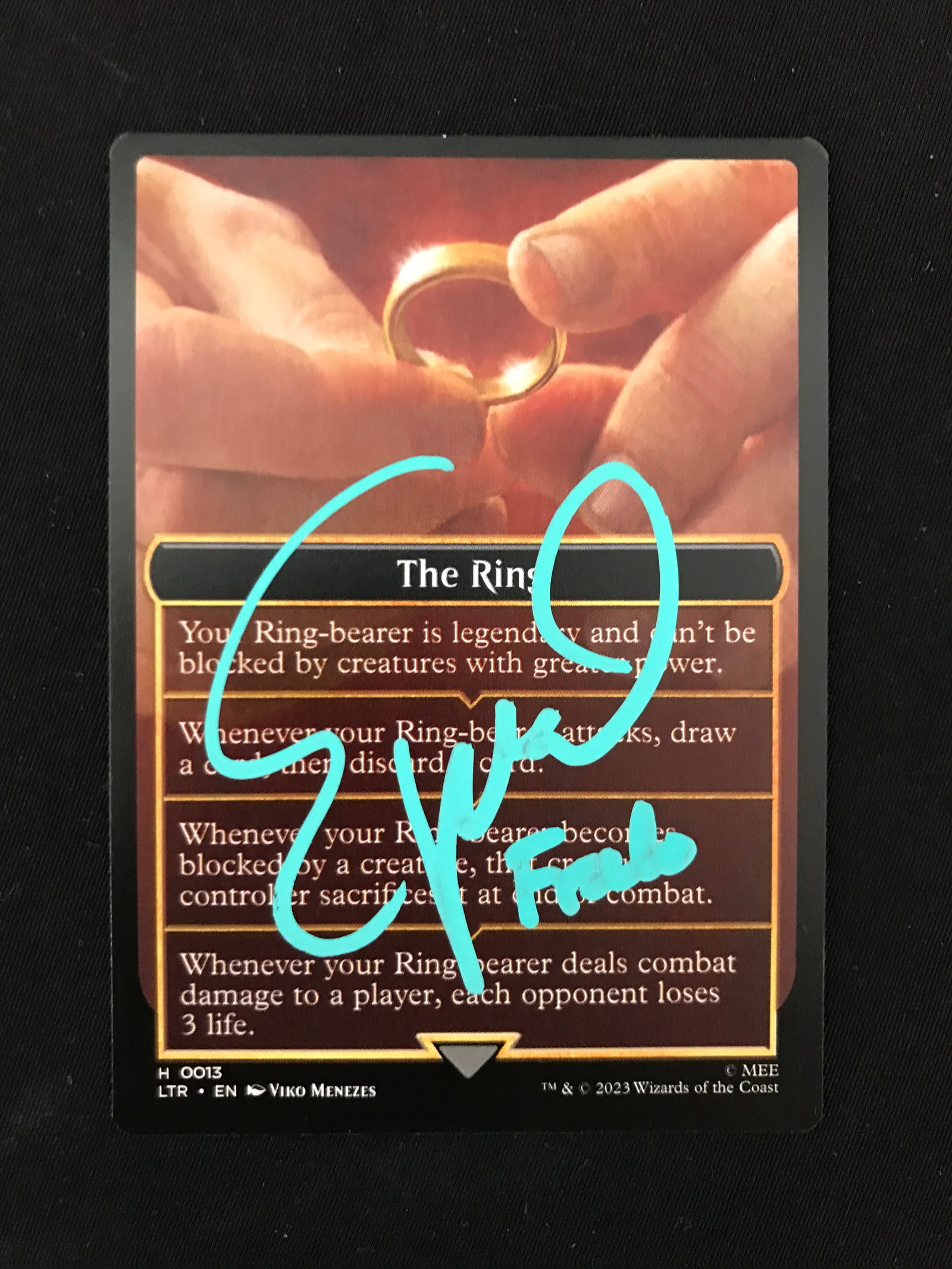 ELIJAH WOOD SIGNED LOTR MAGIC THE GATHERING GAME CARD (WWOC COA): Prices are in Canadian dollars