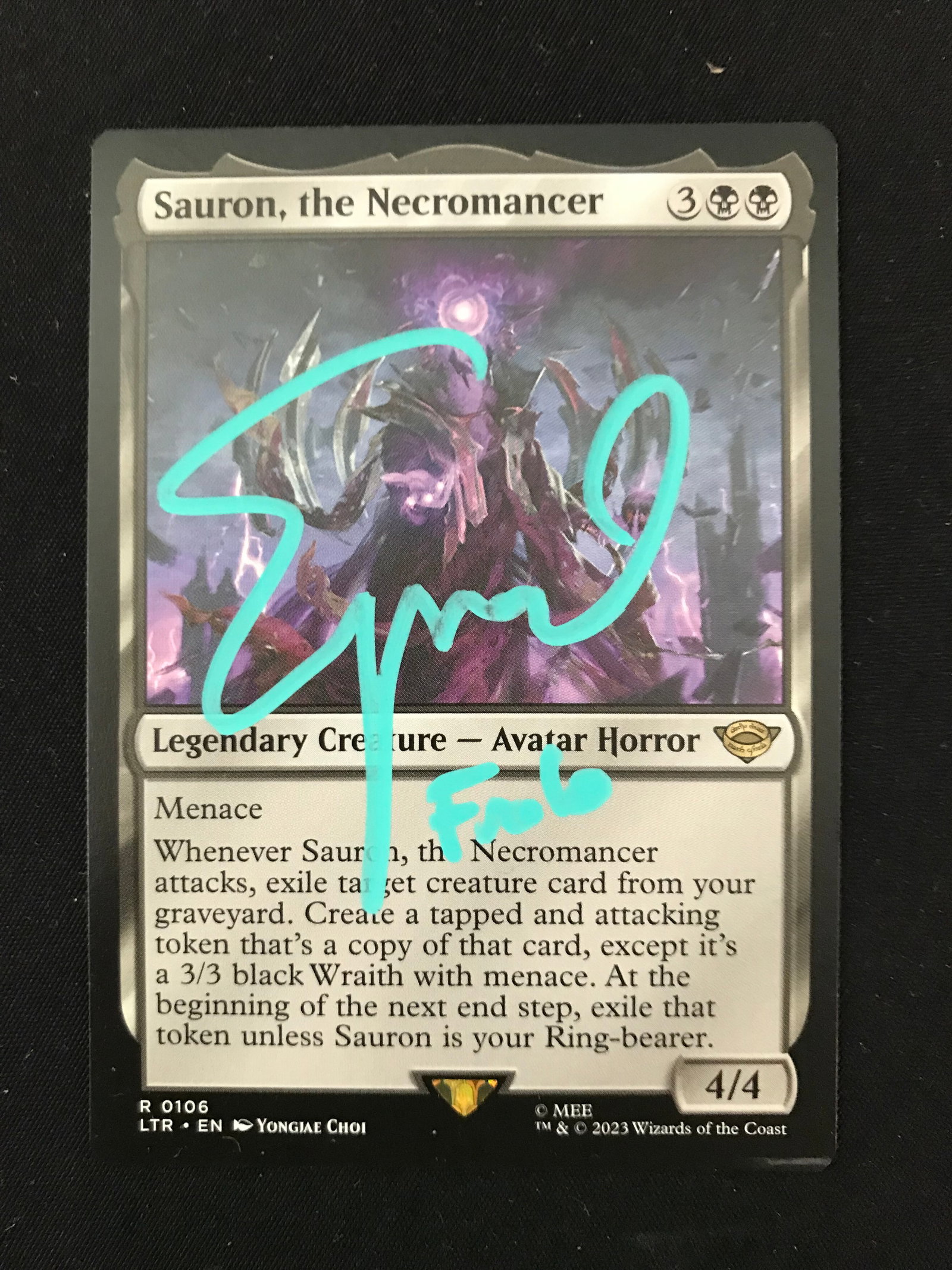 ELIJAH WOOD SIGNED LOTR MAGIC THE GATHERING GAME CARD (WWOC COA): Prices are in Canadian dollars