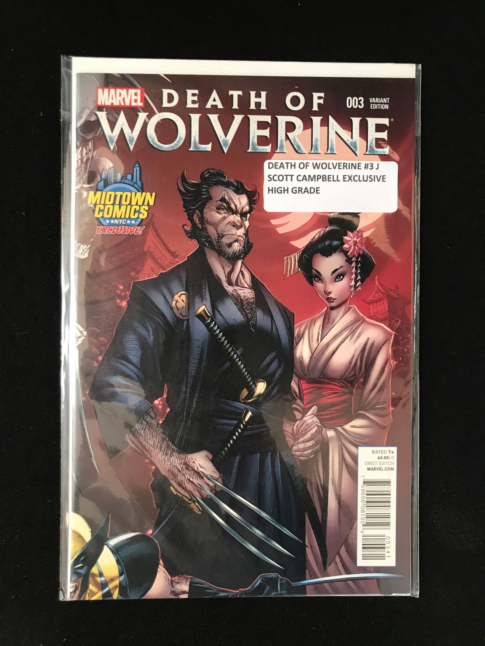 MARVEL COMICS MIDTOWN COMICS NO.3 DEATH OF WOLVERINE (1 of 1)