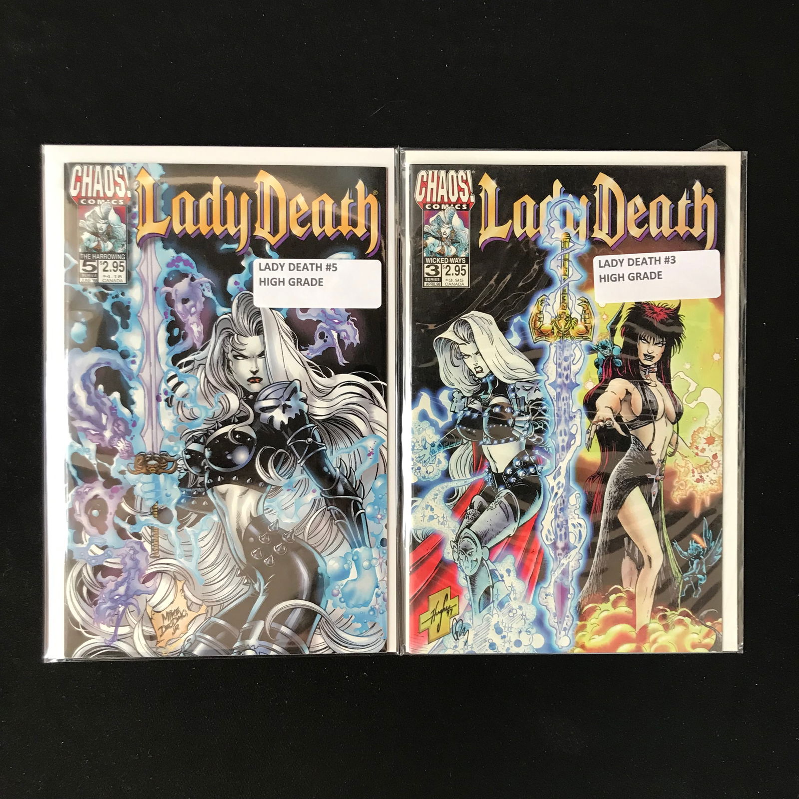 LOT OF 2 LADY DEATH COMICS (CHAOS COMICS) (1 of 1)