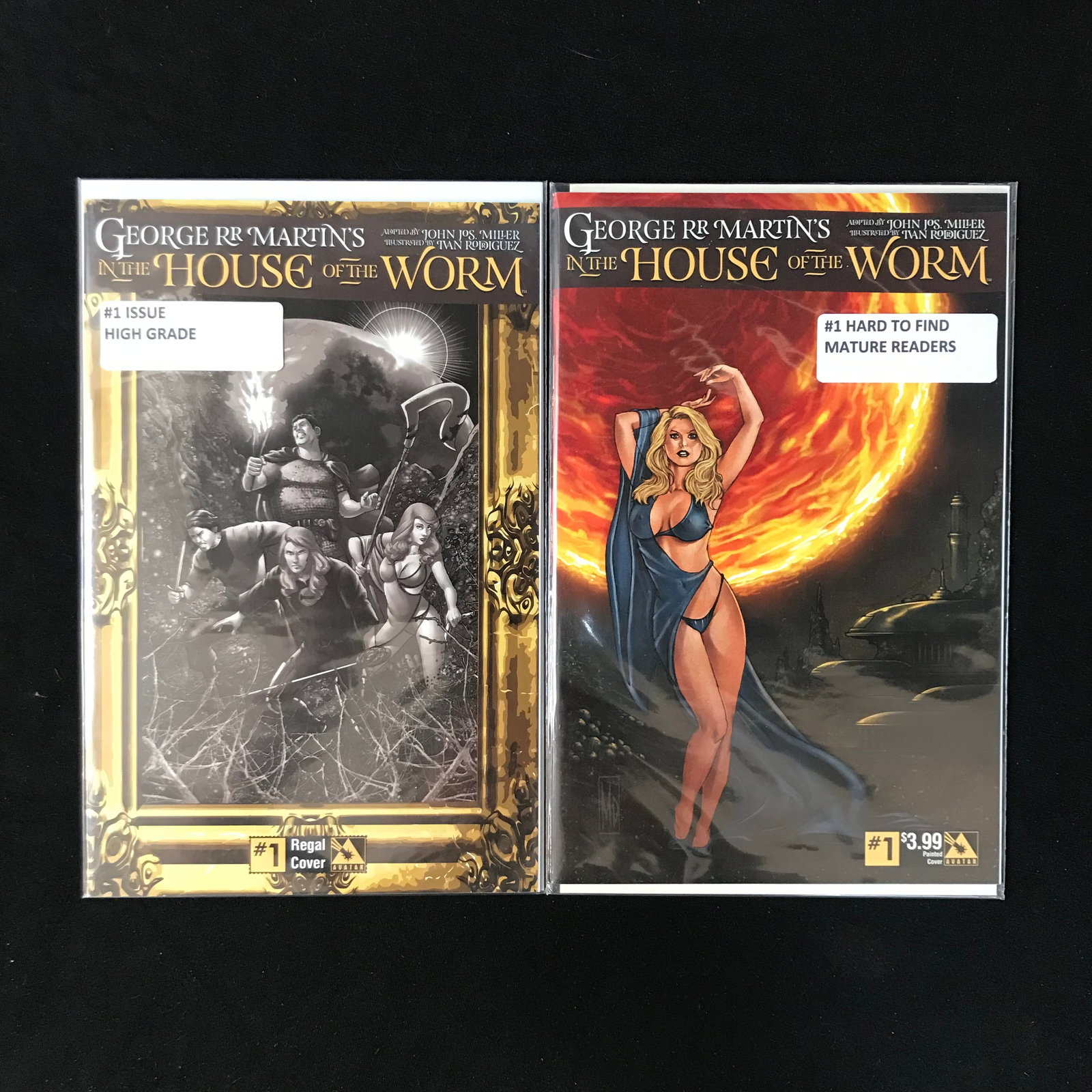LOT OF 2 IN THE HOUSE OF THE WORM COMICS (AVATR COMICS): Prices are in Canadian dollars