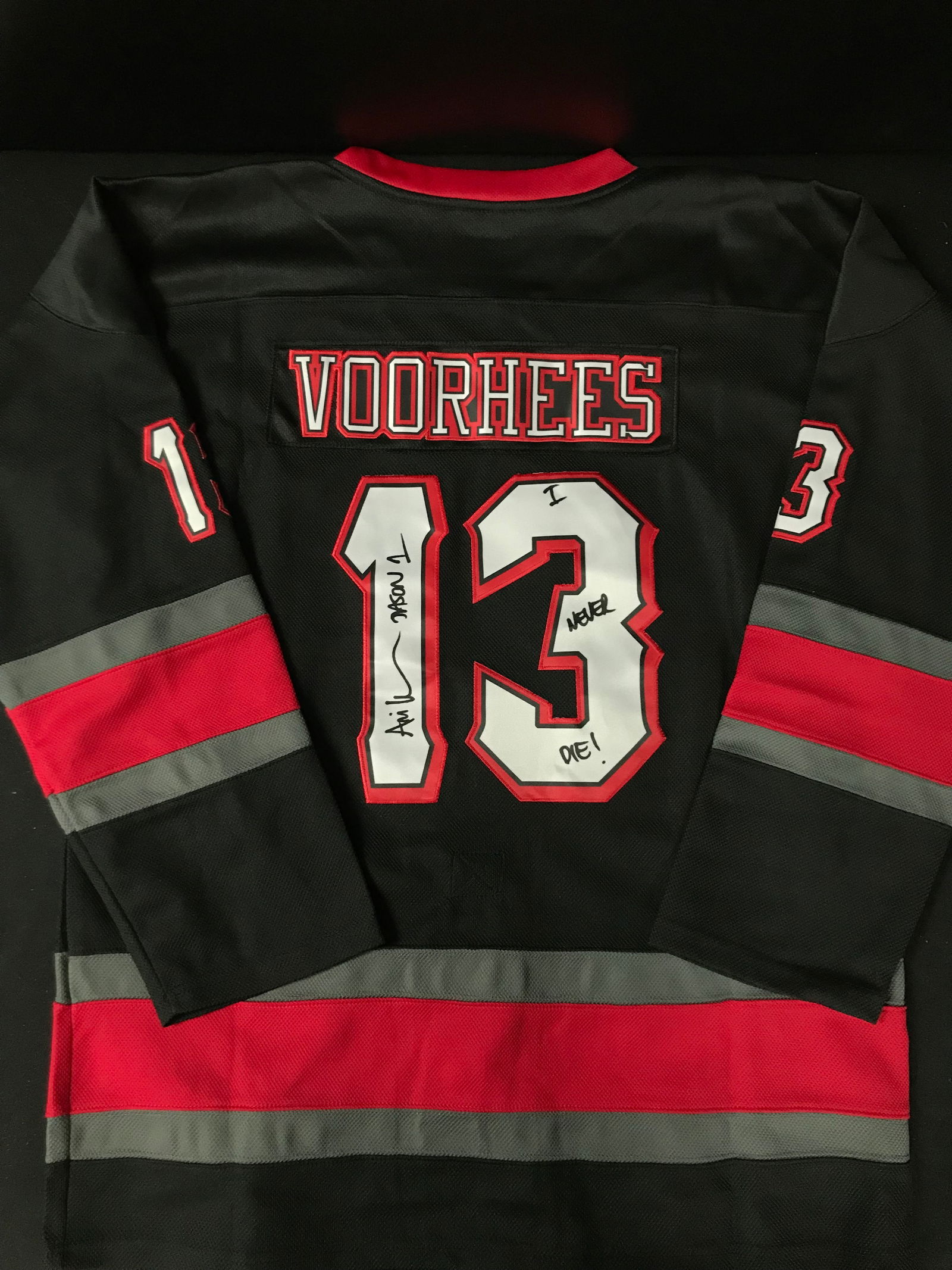 ARI LEHMAN SIGNED "JASON VOORHEES" JERSEY (1 of 3)