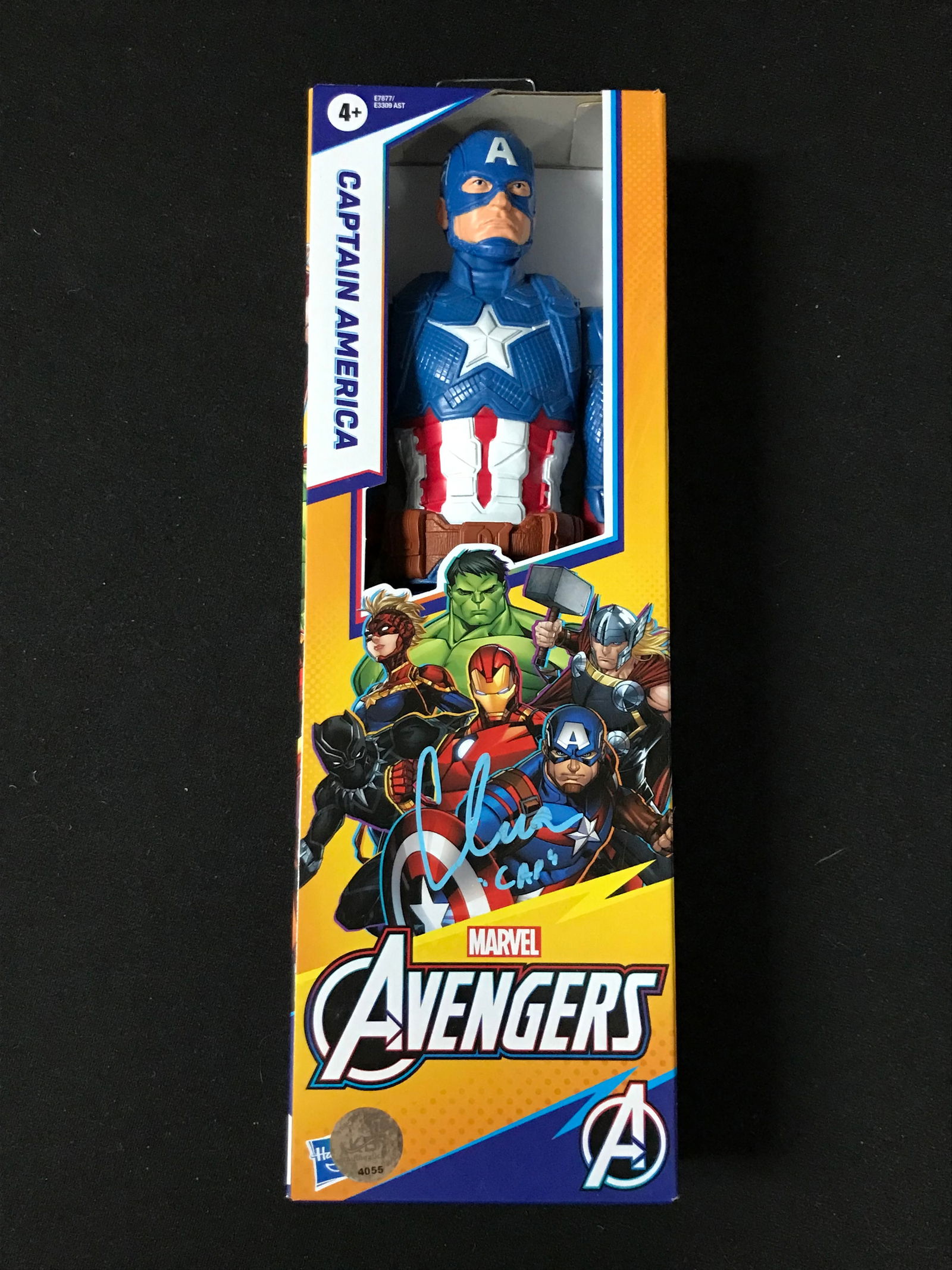 CHRIS EVANS SIGNED AVENGERS "CAPTAIN AMERICA" ACTION FIGURE (KB AUTHENTICS COA) (1 of 1)