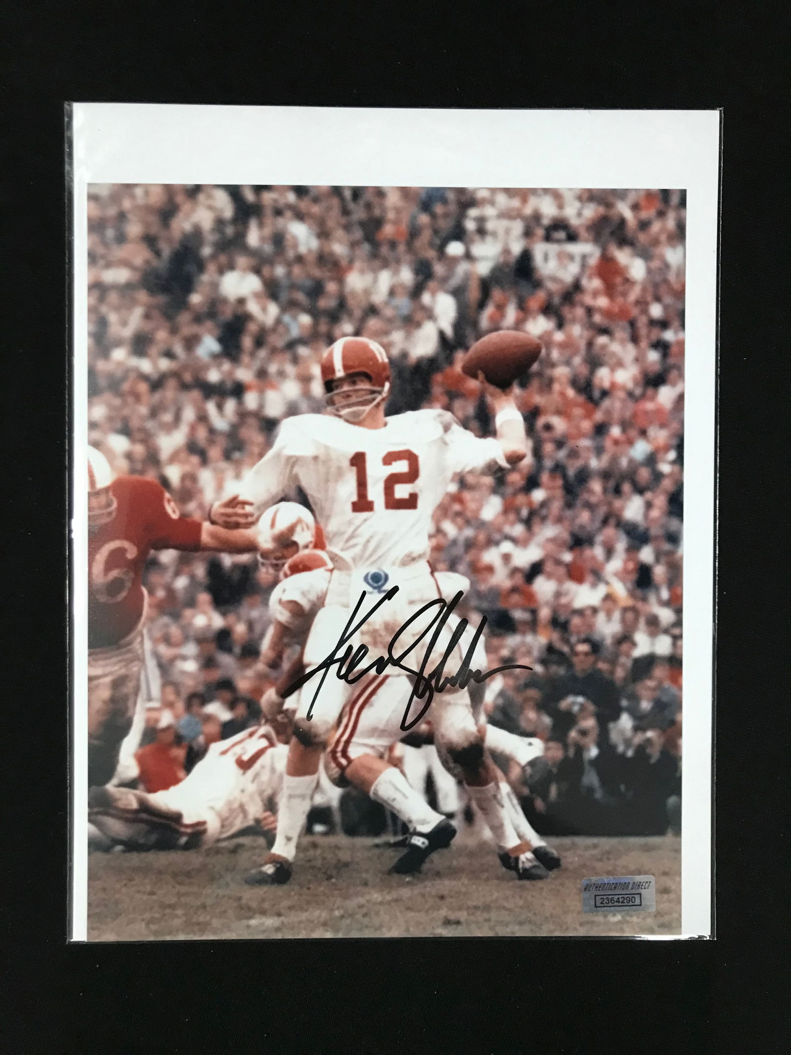 KEN STABLER SIGNED 8X10 PHOTO AUTHENTICATION DIRECT COA (1 of 2)