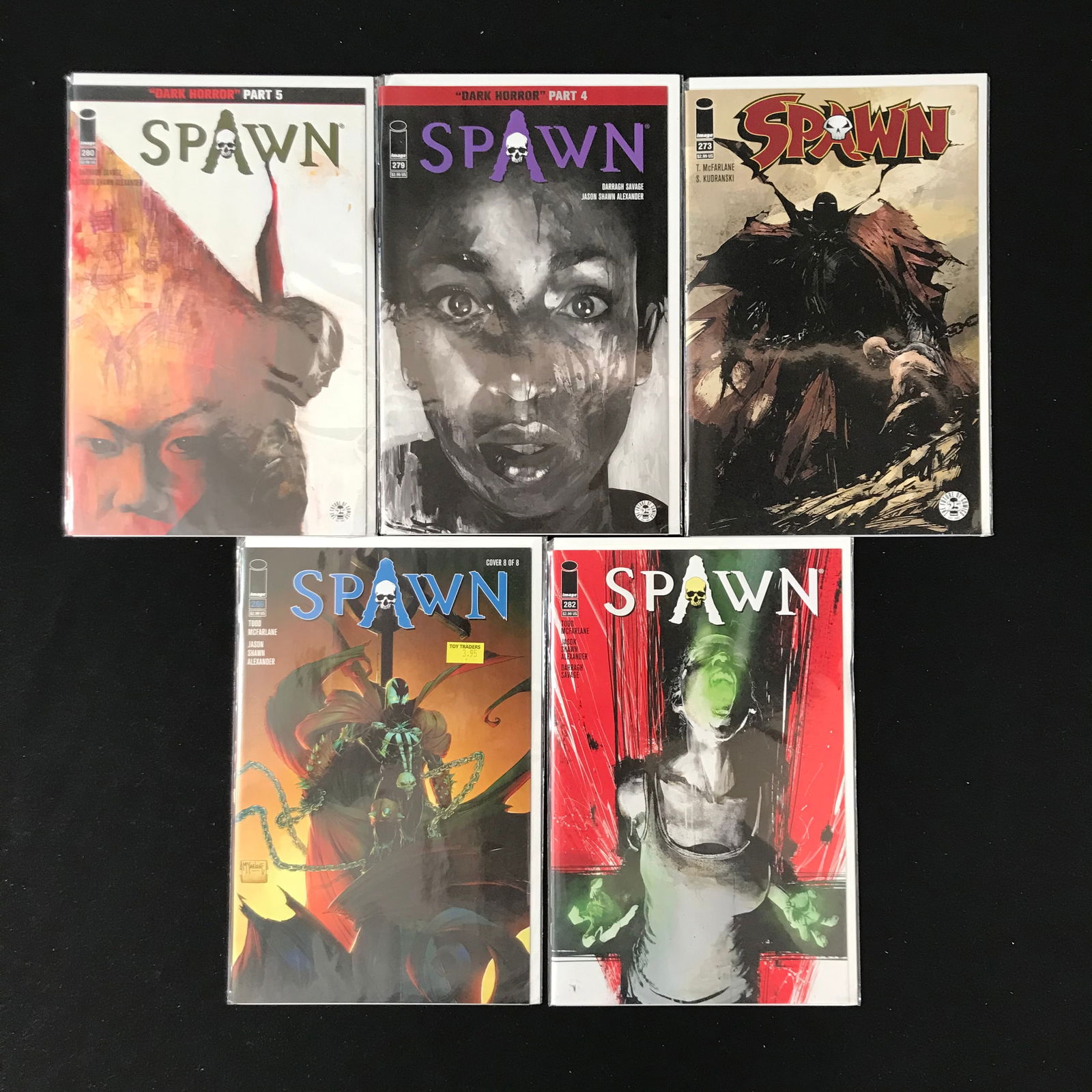 LOT OF 5 SPAWN COMICS (IMAGE COMICS) (1 of 1)