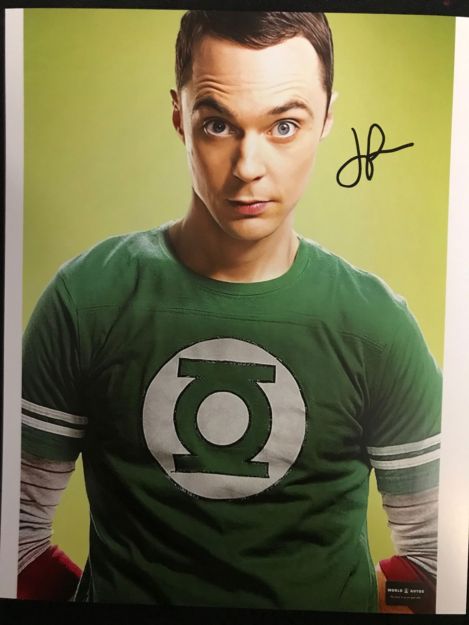 JIM PARSONS SIGNED 8X10 PHOTO WORLD AUTOS COA (1 of 2)