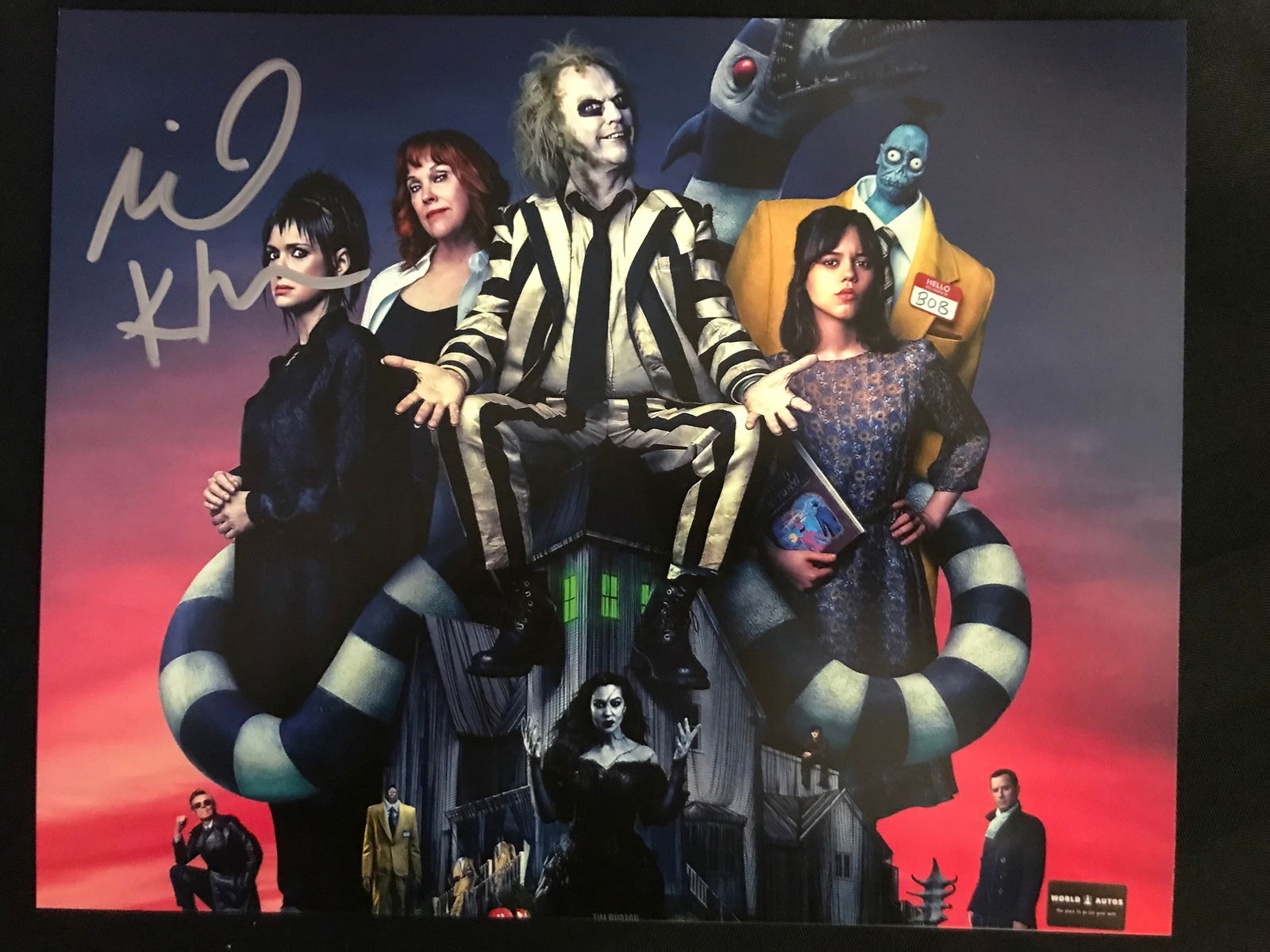 MICHAEL KEATON SIGNED "BEETLEJUICE" 8X10 PHOTO (WORLD AUTOS COA) (1 of 2)