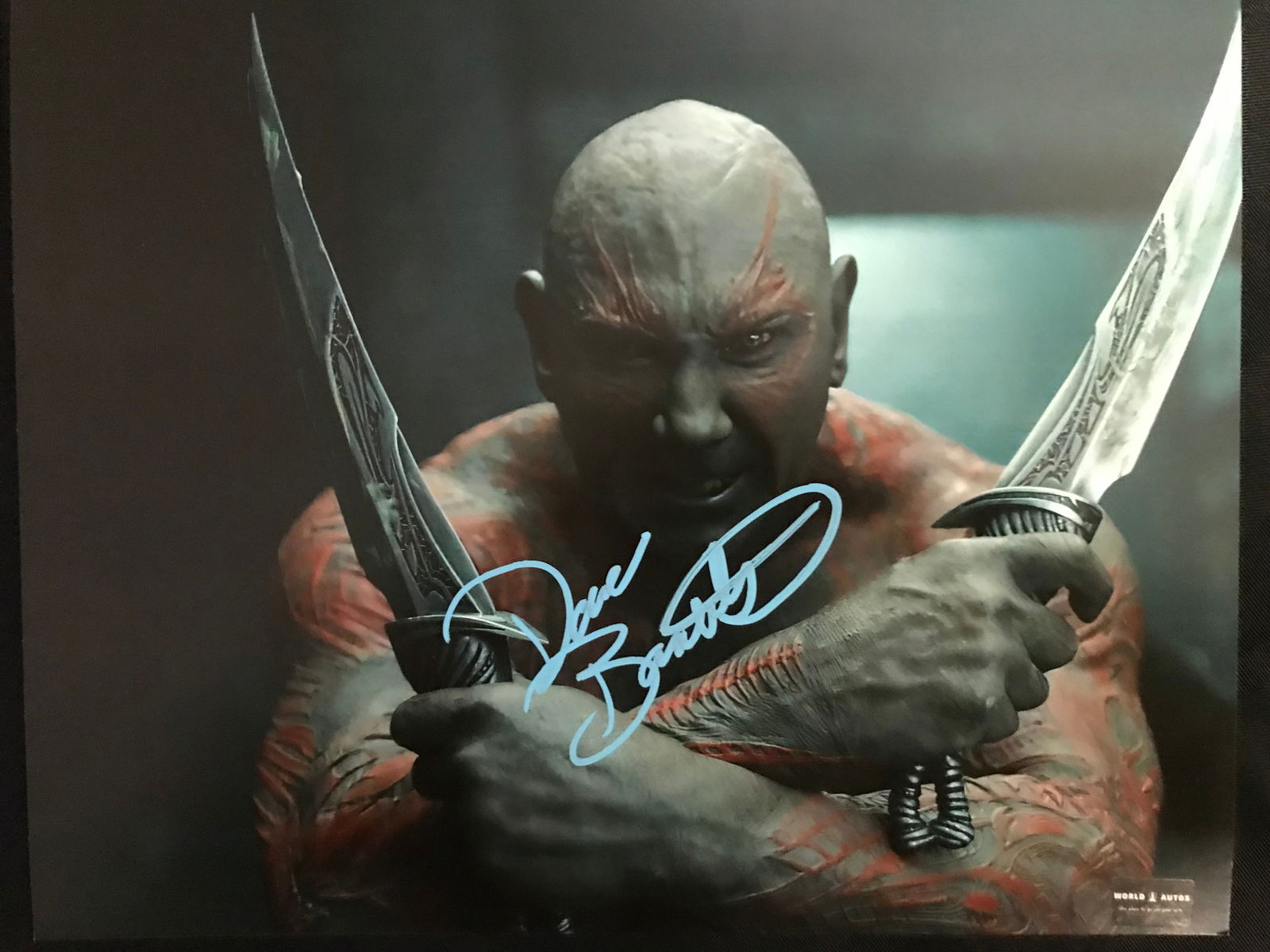 DAVE BAUTISTA SIGNED DUNE "RABBAN HARKONNEN" 8X10 PHOTO (WORLD AUTOS COA) (1 of 2)