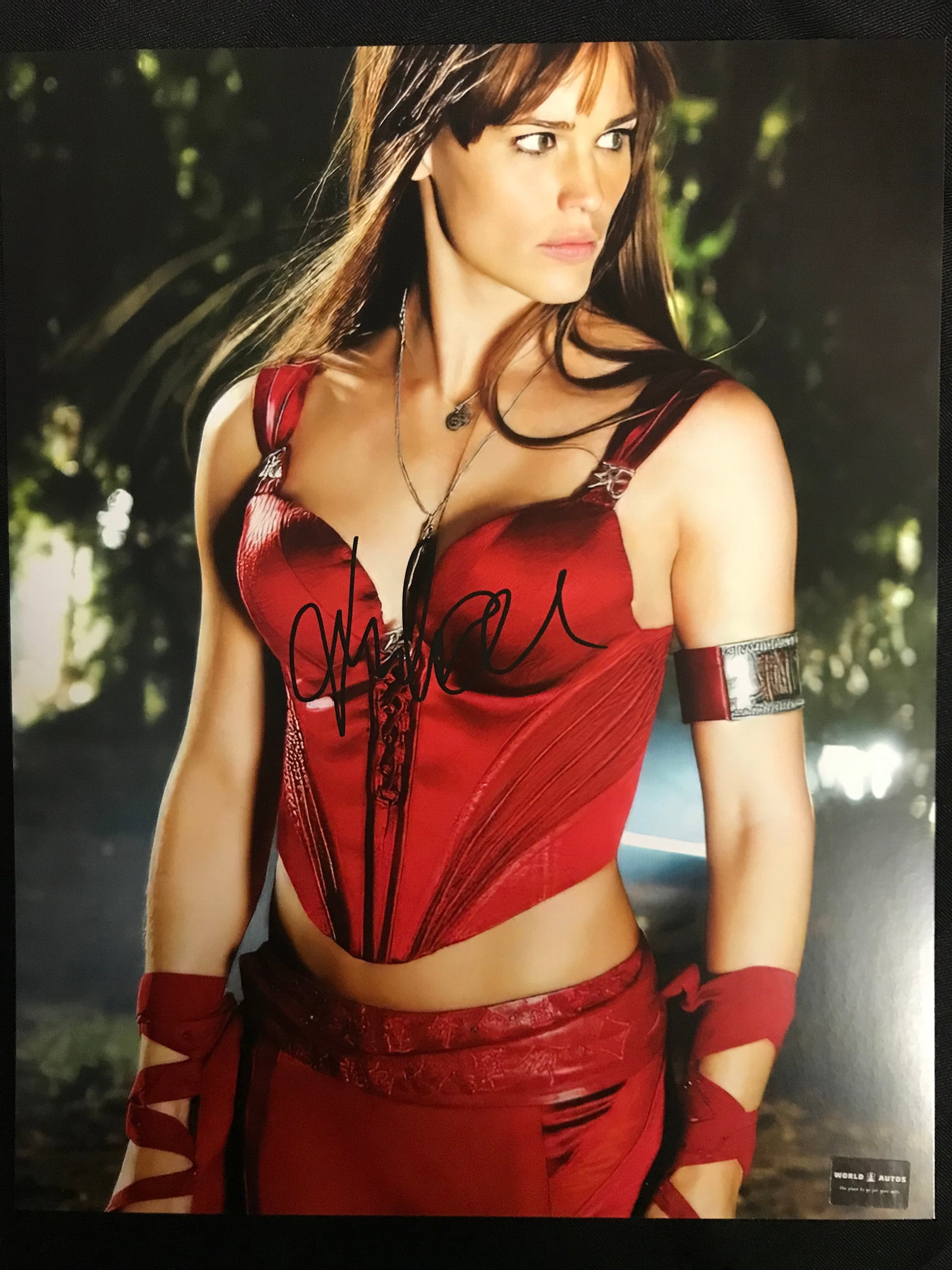 JENNIFER GARNER SIGNED ?LEKTRA`8X10 PHOTO WORLD AUTOS COA: Prices are in Canadian dollars