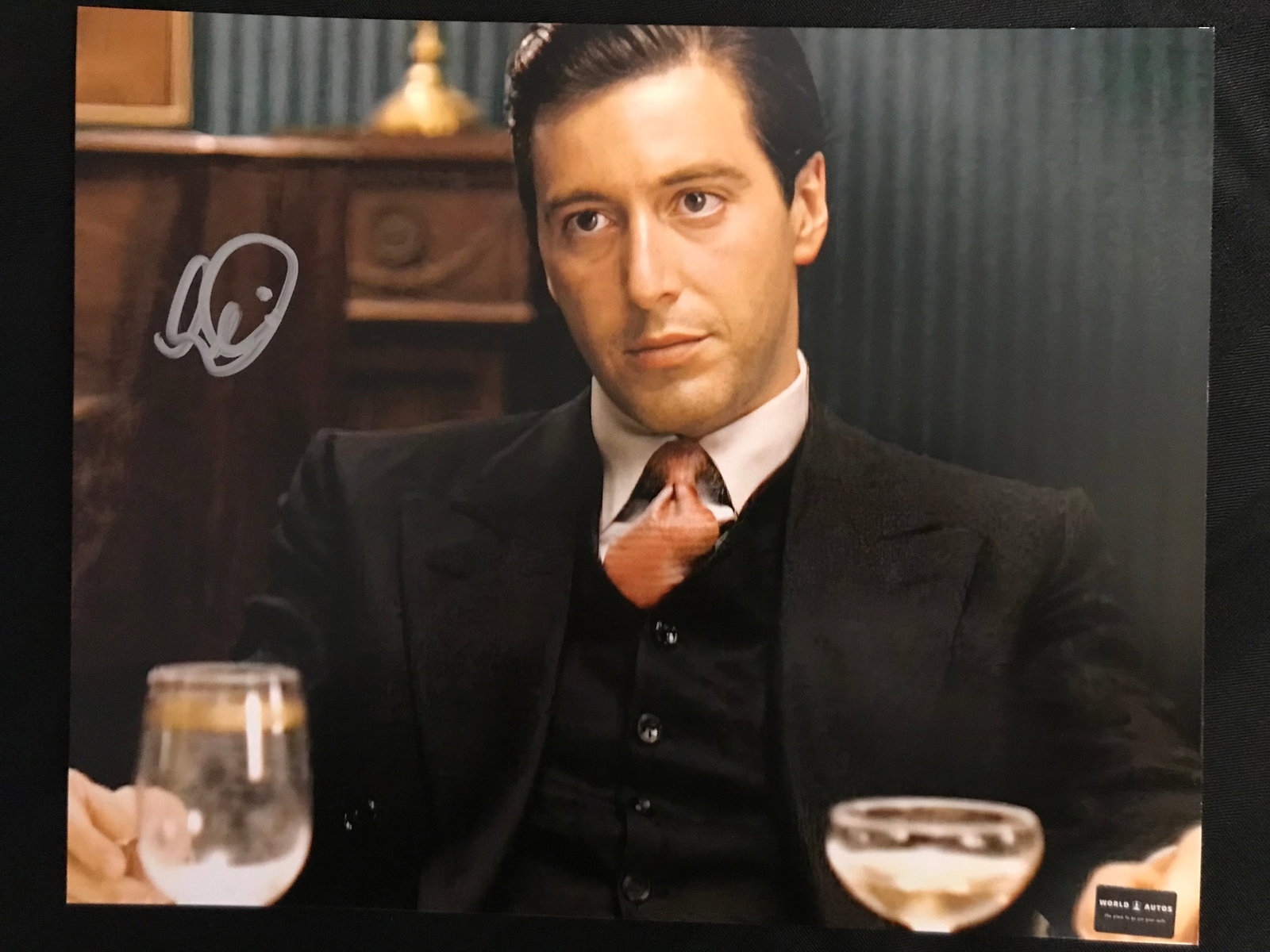 AL PACINO SIGNED `GODFATHER`8X10 PHOTO WORLD AUTOS COA: Prices are in Canadian dollars