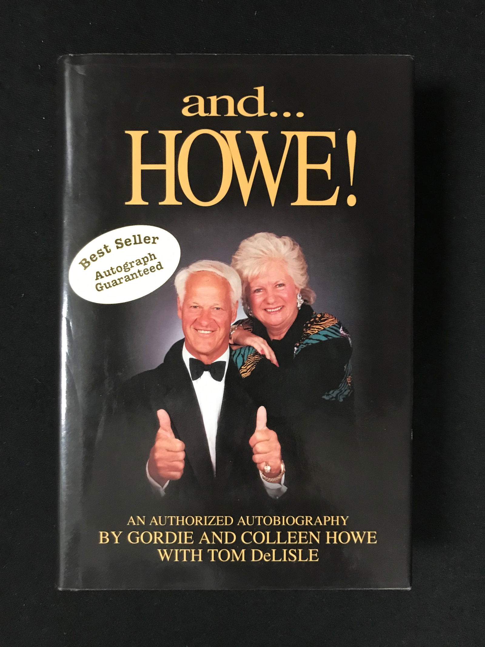 GORDIE AND COLEEN HOWE SIGNED BOOK JSA COA (1 of 2)