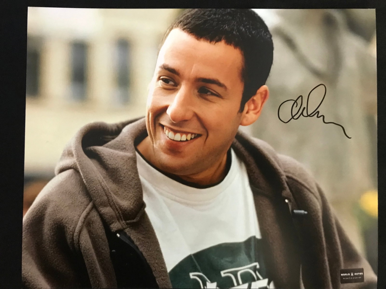 ADAM SANDLER SIGNED 8X10 PHOTO WORLD AUTO COA: Prices are in Canadian dollars