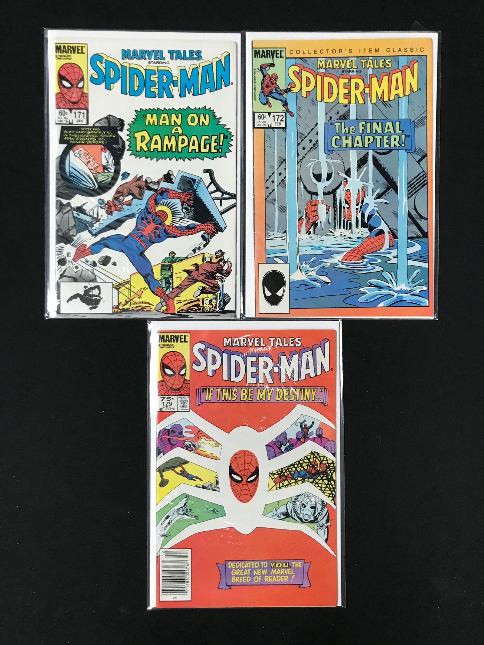 LOT OF 3 SPIDERMAN COMICS (MARVEL COMICS) (1 of 1)