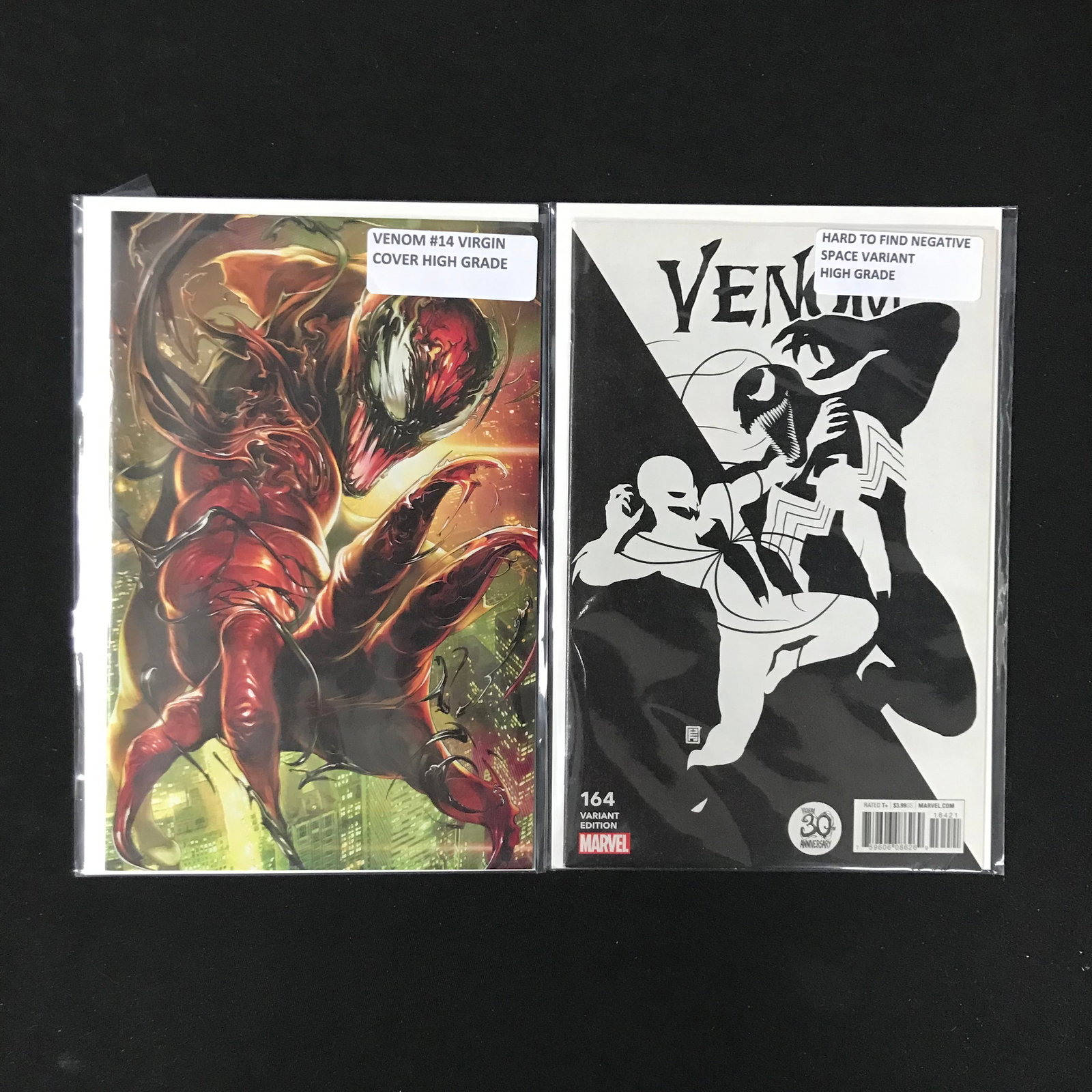 LOT OF 2 VENOM COMICS (MARVEL COMICS): Prices are in Canadian dollars