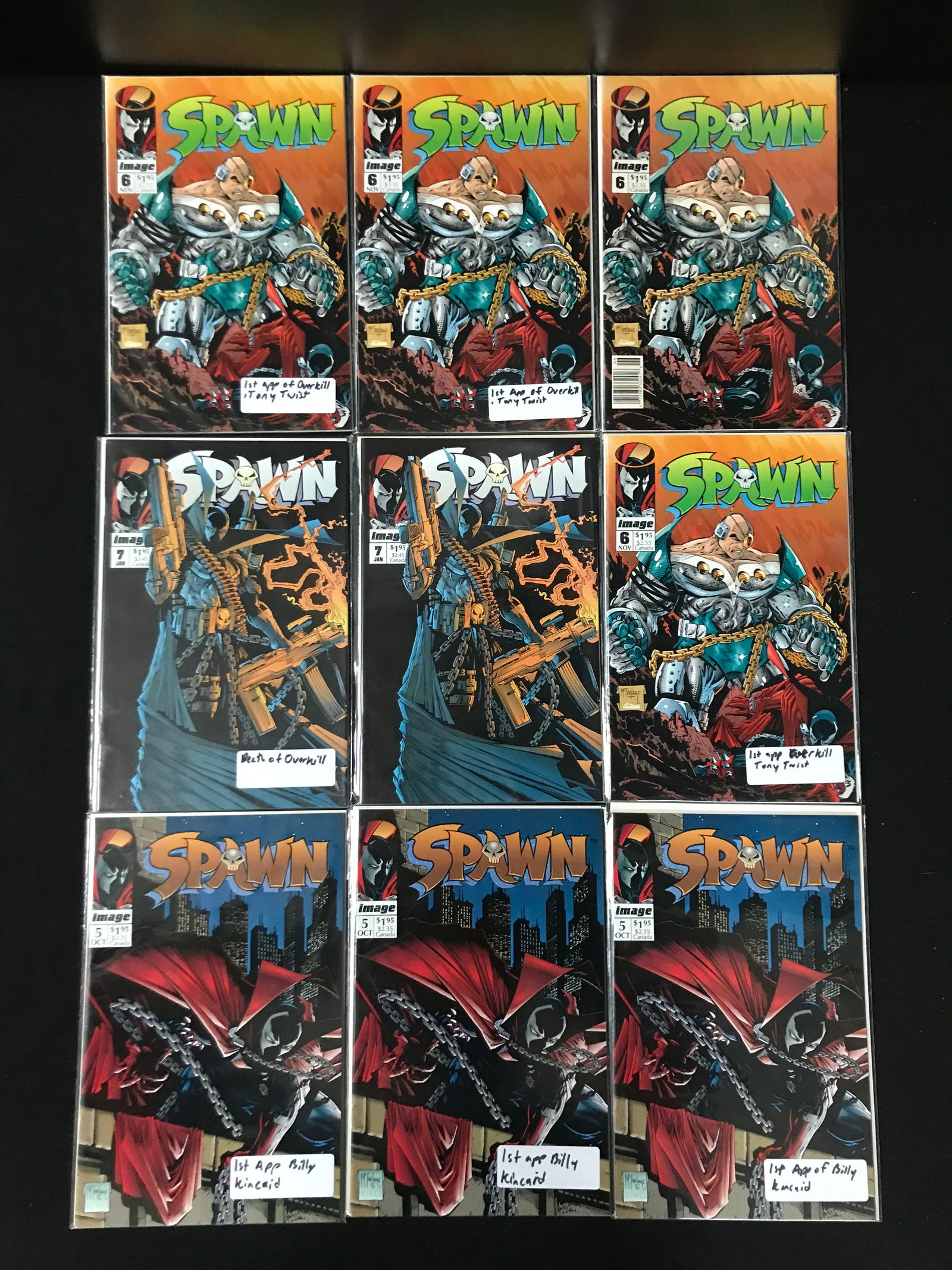 LOT OF 9 SPAWN COMICS (IMAGE COMICS) (1 of 1)