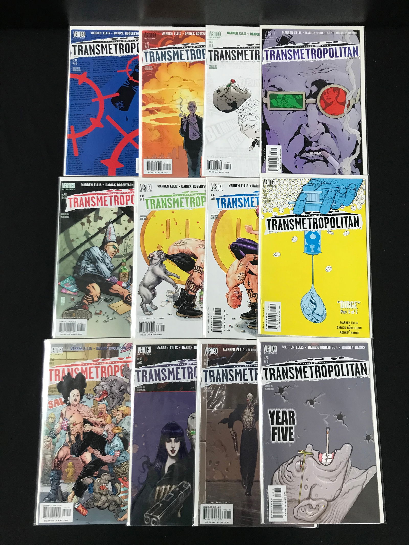 LOT OF 12 TRANSMETROPOLITAN COMICS (DC VERTIGO) (1 of 1)