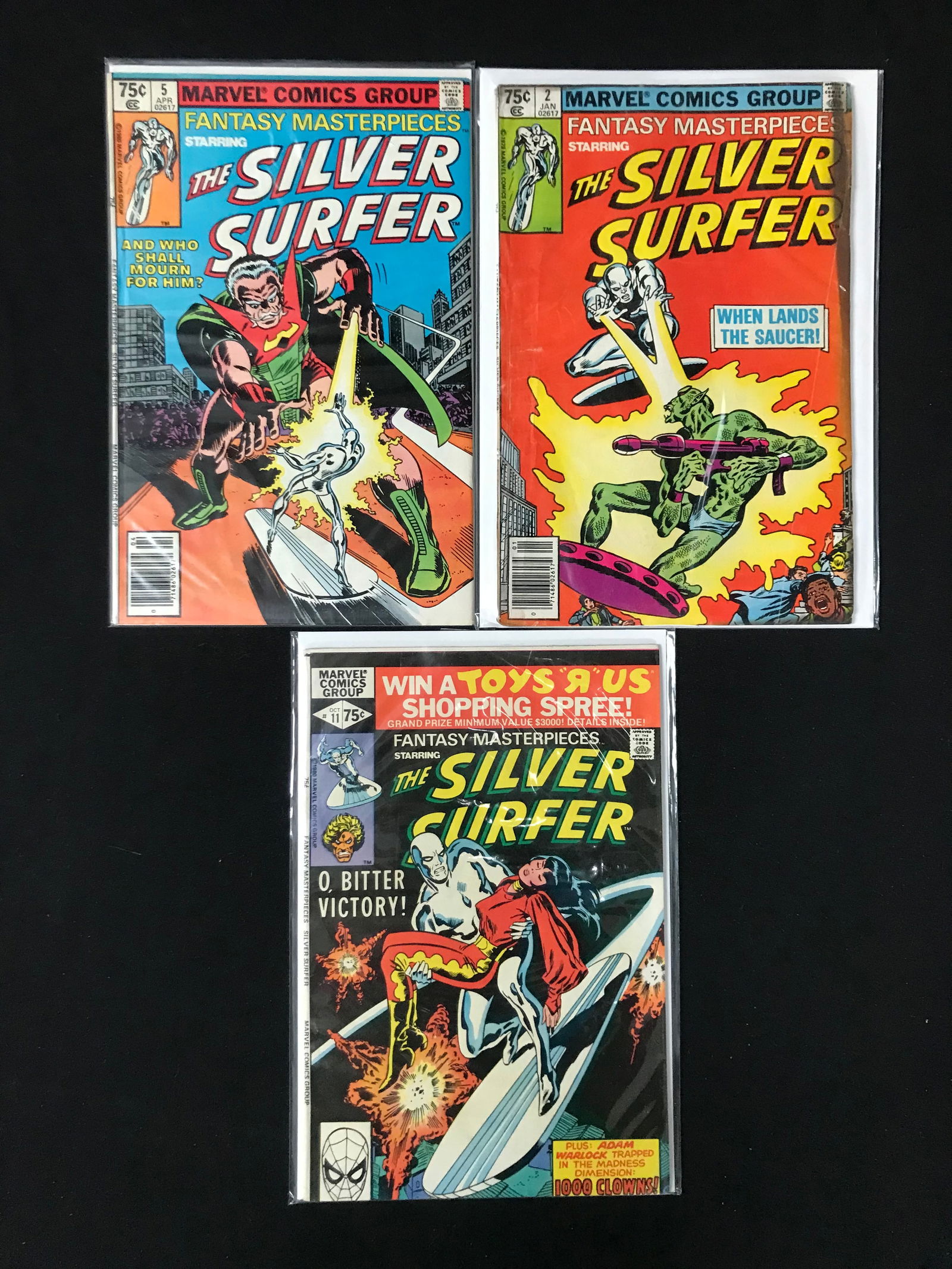 LOT OF 3 SILVER SURFER COMICS (MARVEL COMICS) (1 of 1)