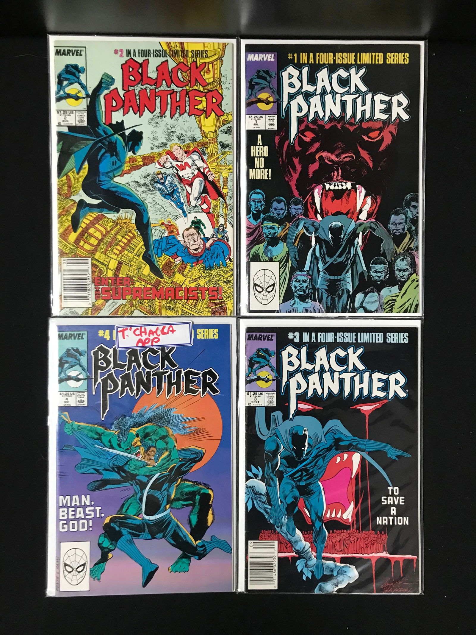 LOT OF 4 BLACK PANTHER COMICS (MARVEL COMICS) (1 of 1)