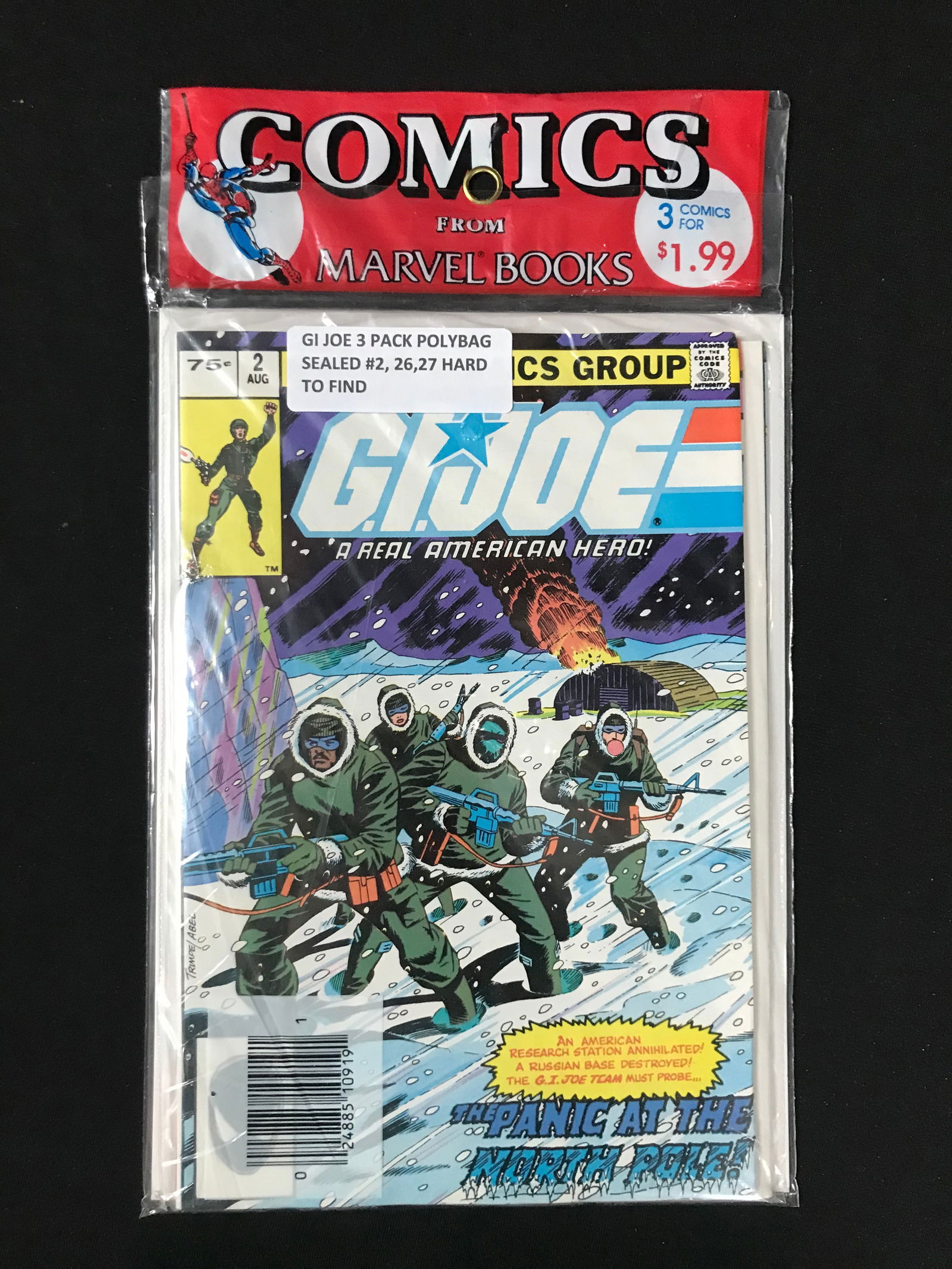 MARVEL COMICS SEALED 3 PACK OF G.I. JOE COMICS NO.2,26,27 (1 of 1)
