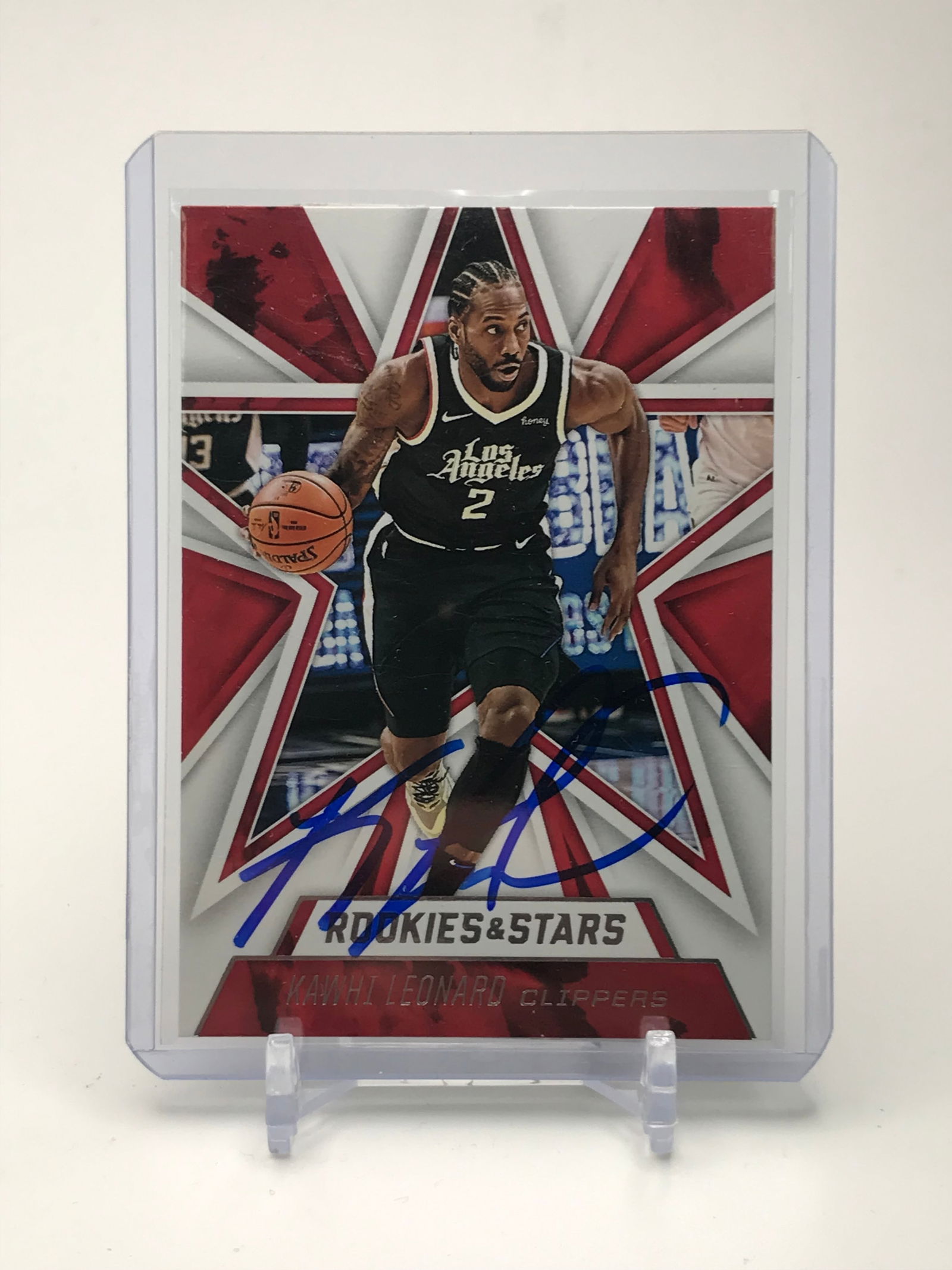 KAWHI LEONARD SIGNED NBA TRADING CARD RED CARPET COA (1 of 2)